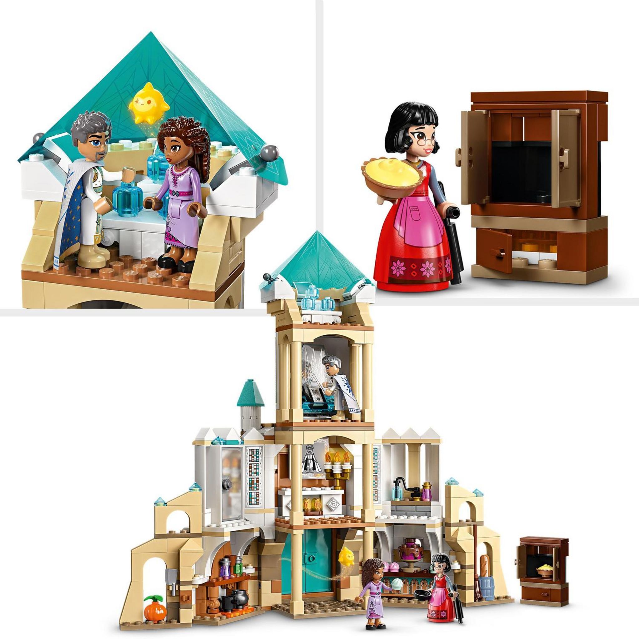 Voir la diapositive 6 : LEGO LEGO | Disney Wish 43224 Le Château du Roi Magnifico, Jouet Tiré du Film Wish avec Figurine Asha, Dahlia et le Roi Magnifico