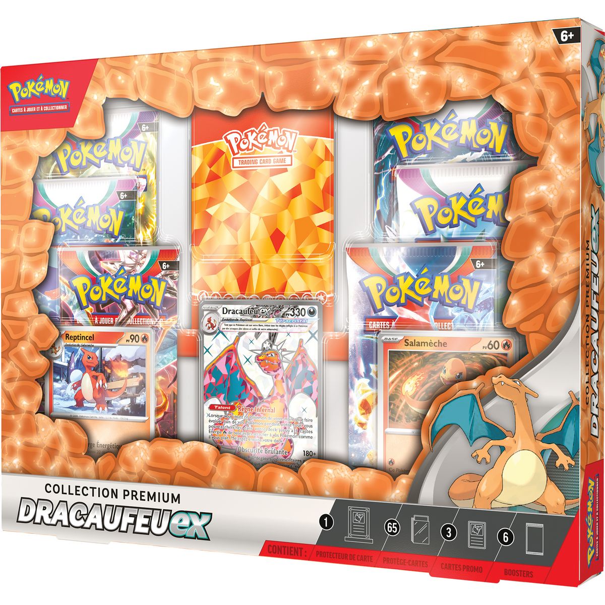 POKEMON Coffret cartes Pokémon  Collection Premium Dracaufeu-Ex
