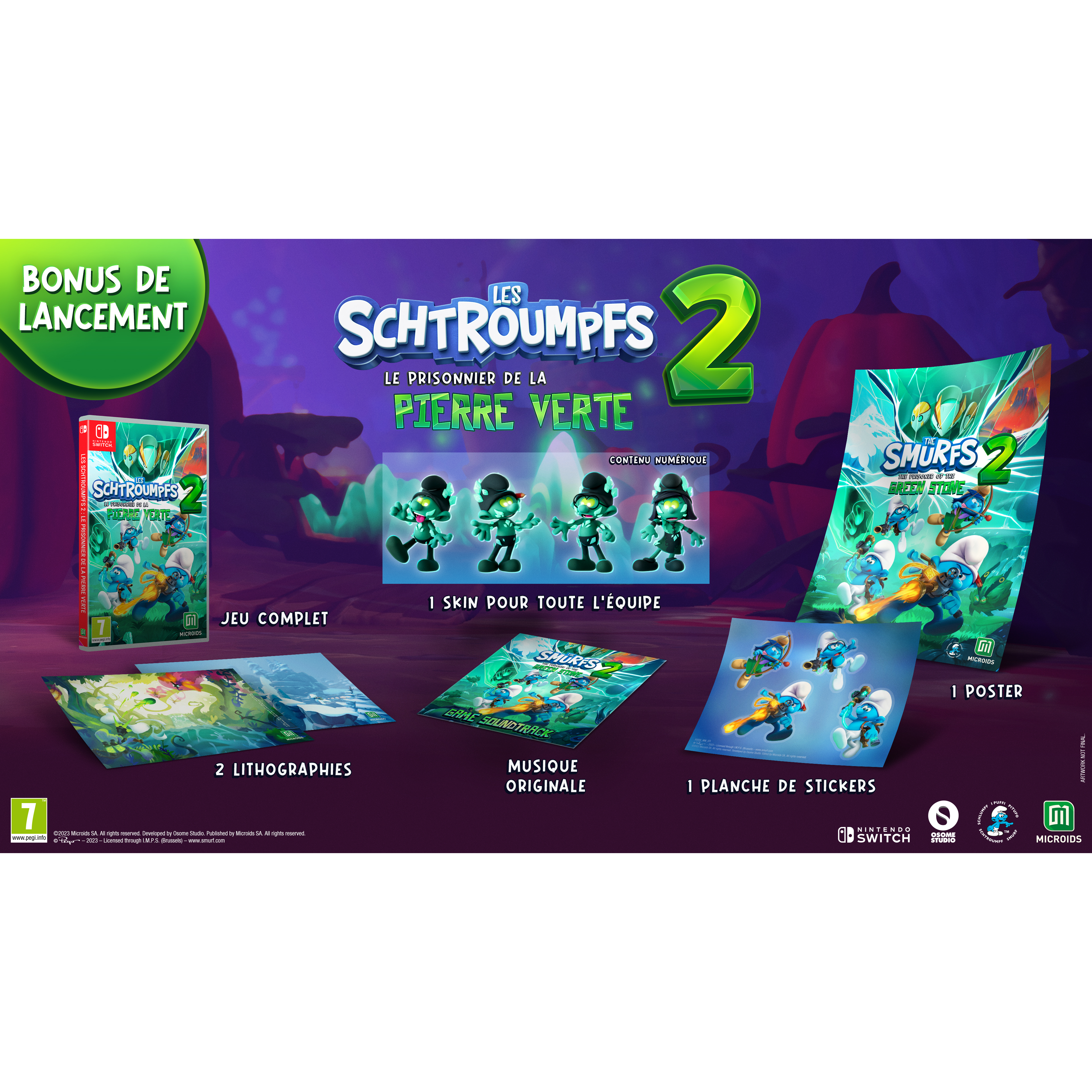 Voir la diapositive 8 : Les Schtroumpfs 2 – Le Prisonnier de la Pierre Verte Nintendo Switch