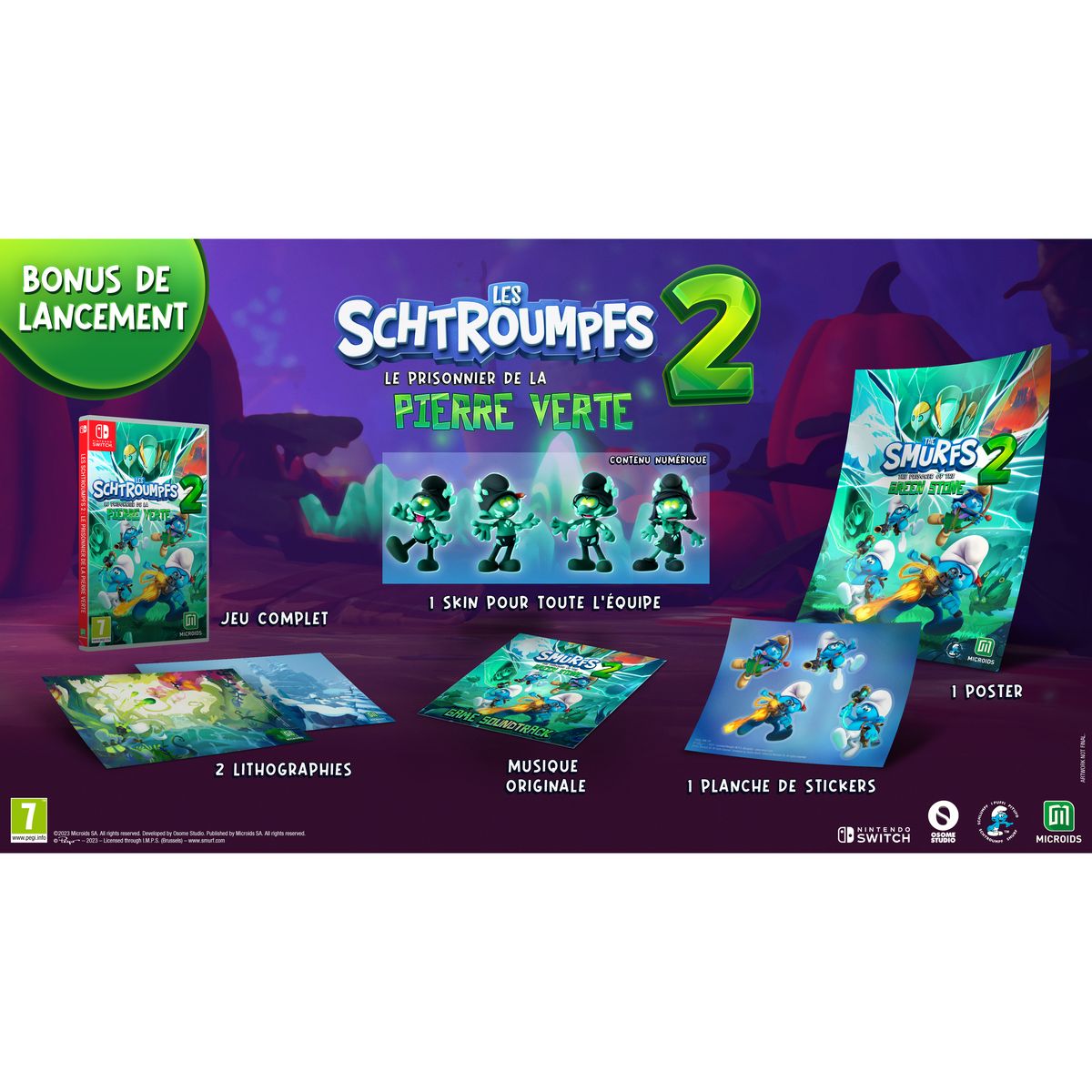 Les Schtroumpfs 2 – Le Prisonnier de la Pierre Verte Nintendo Switch