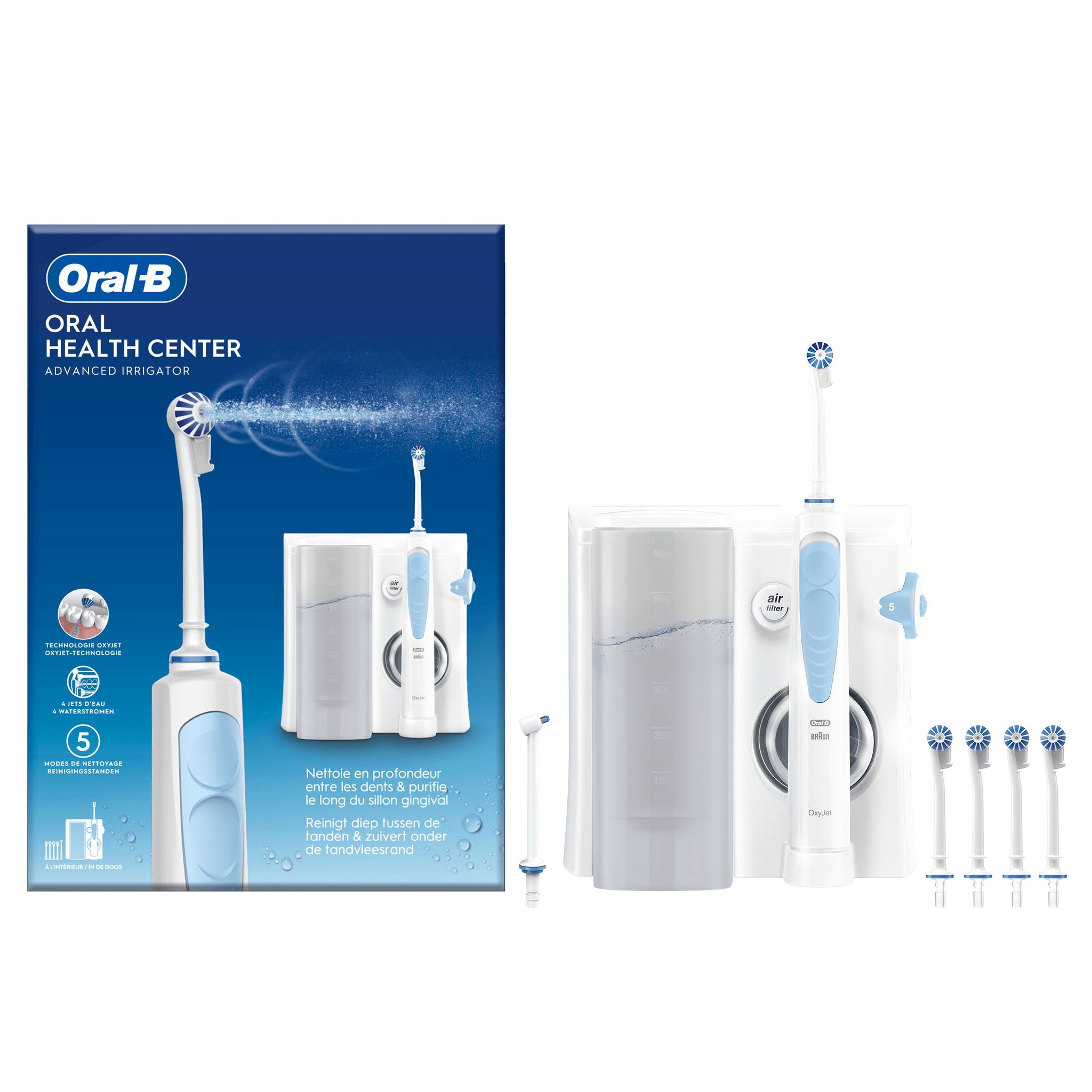 Voir la diapositive 2 : ORAL-B Hydropulseur Pack Superbulles - Blanc