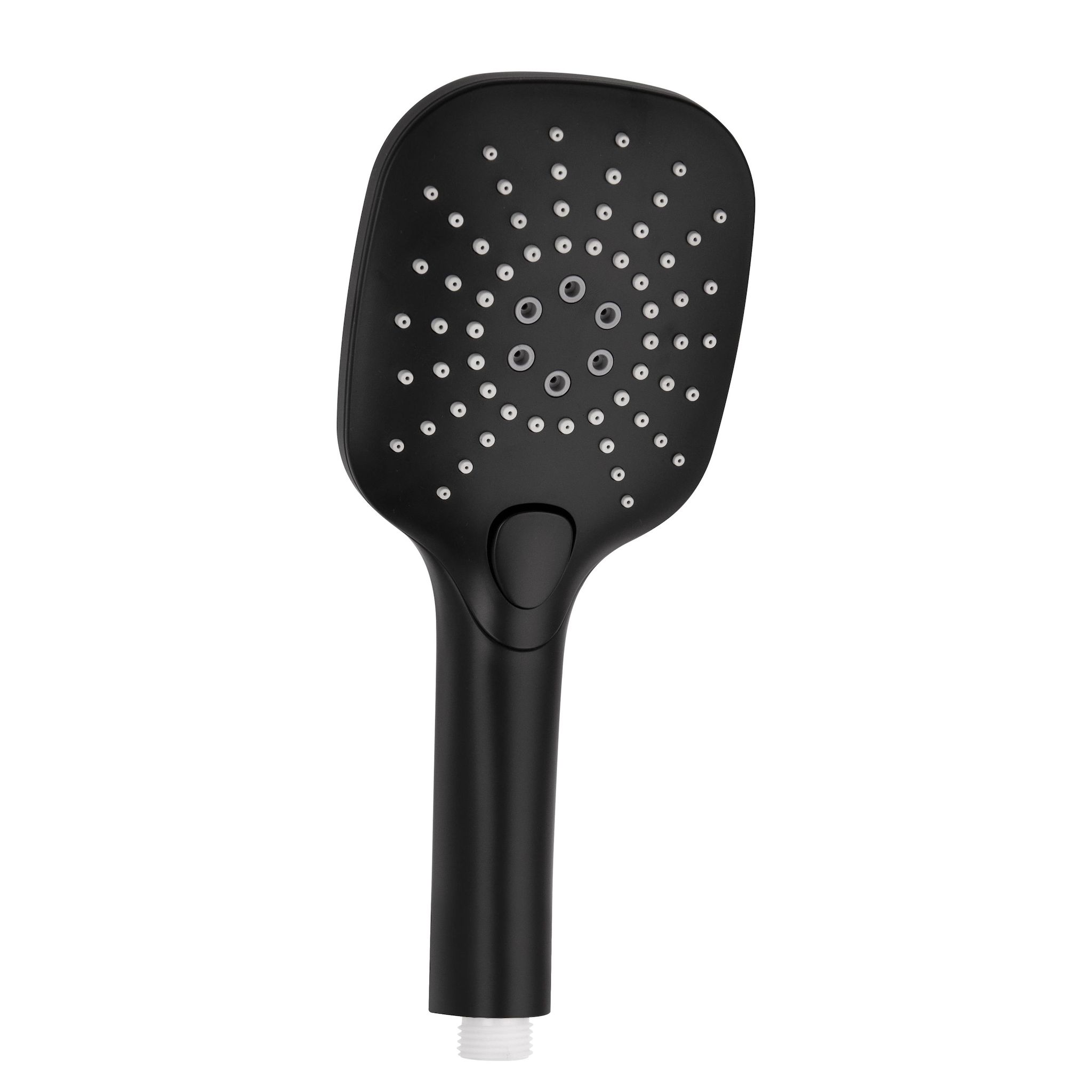 AUCHAN Douchette 3 fonctions noire eco eau, diam 120 mm