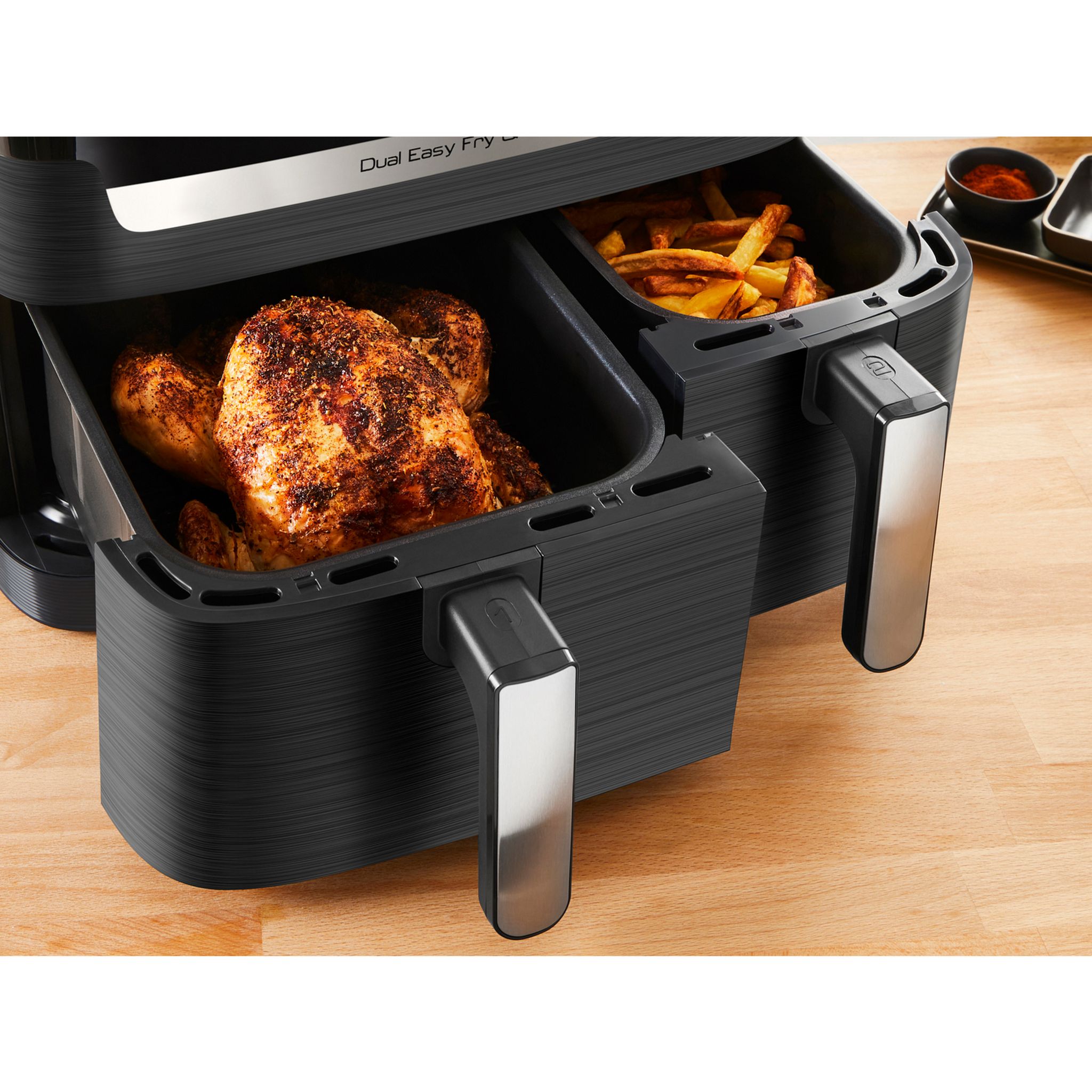 Voir la diapositive 8 : MOULINEX Friteuse électrique sans huile à air chaud Easy Fry EZ905B20 - Gris