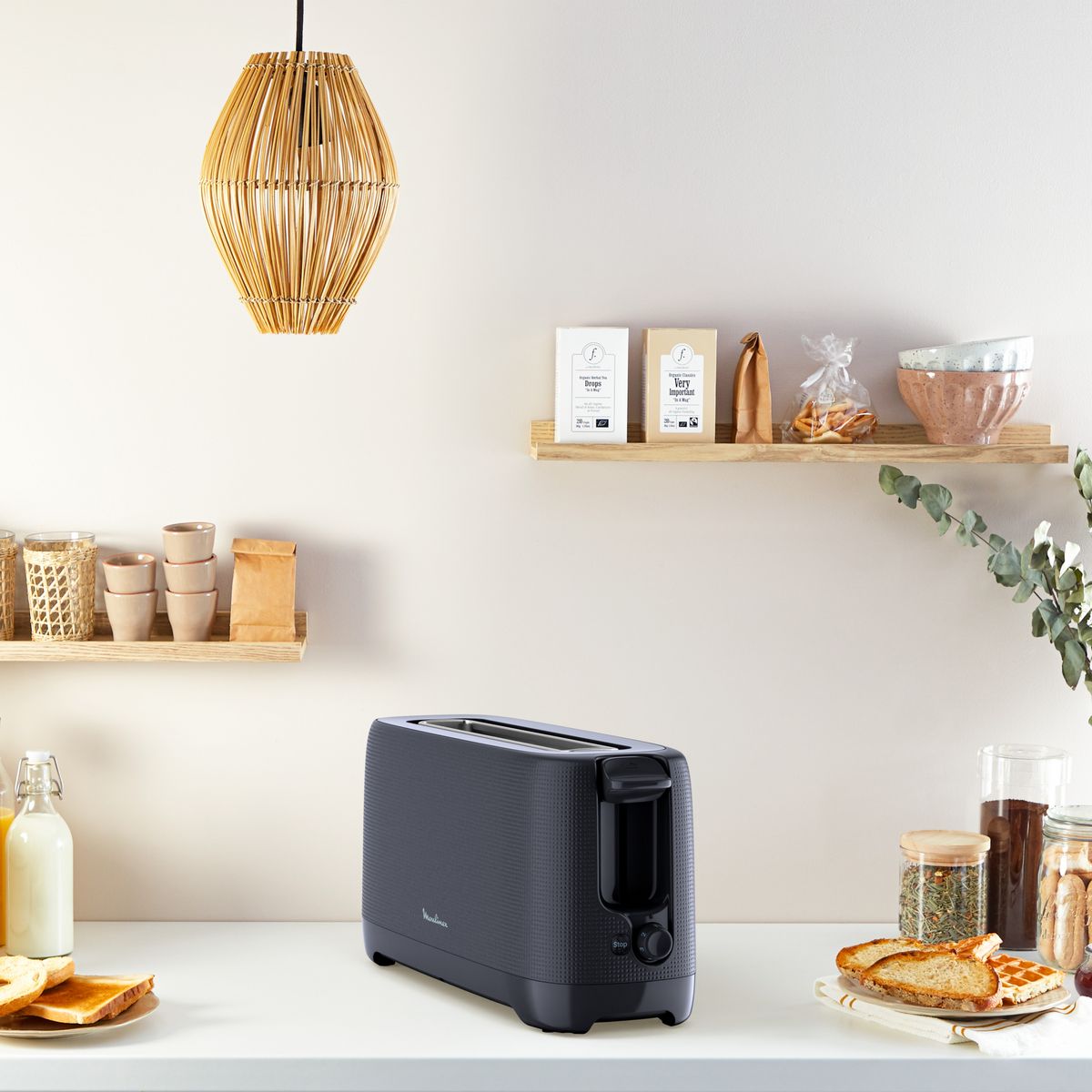 MOULINEX Grille pain GP LS2M0810 - Bleu nuit