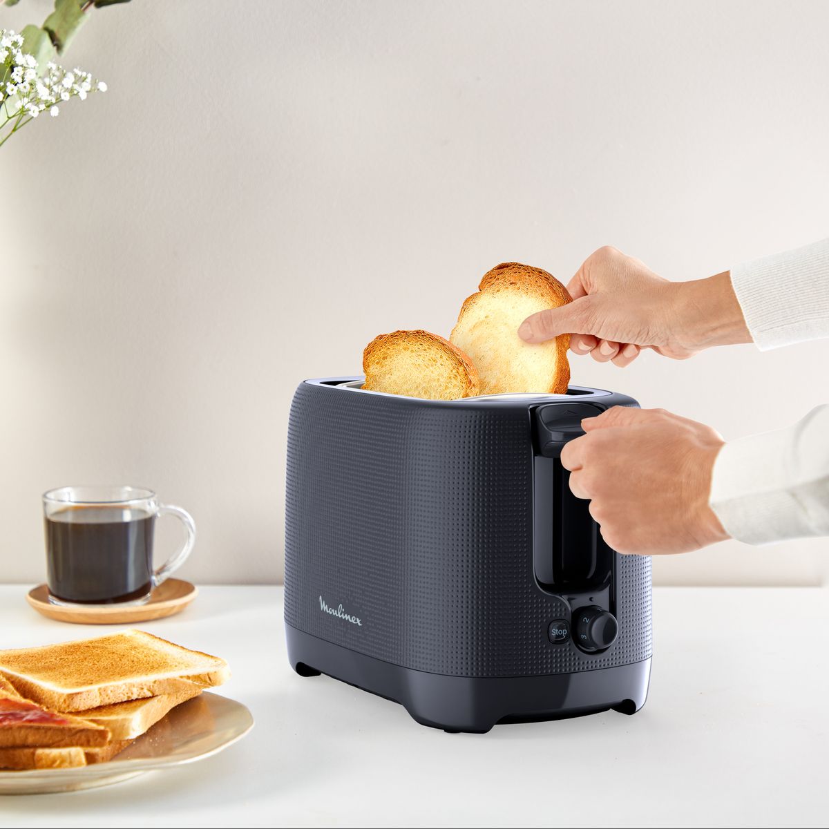 MOULINEX Grille pain GP LT2M0810 - Bleu nuit