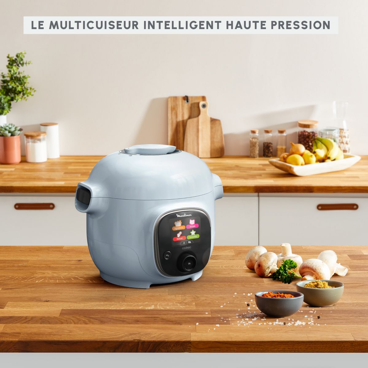 MOULINEX Multicuiseur intelligent Cookeo + Mini CE880410 - Bleu