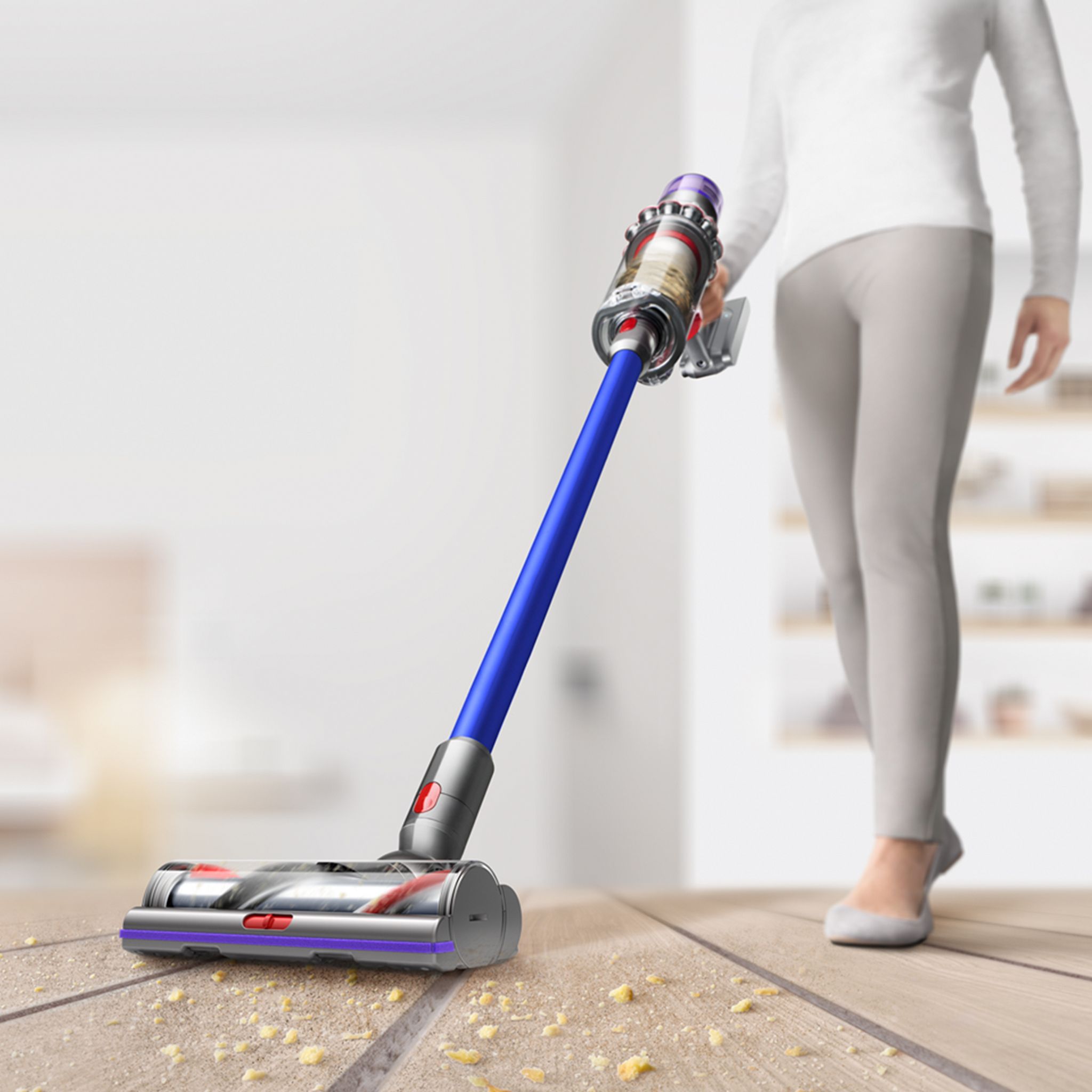 Voir la diapositive 4 : DYSON Aspirateur balai V11 - Bleu