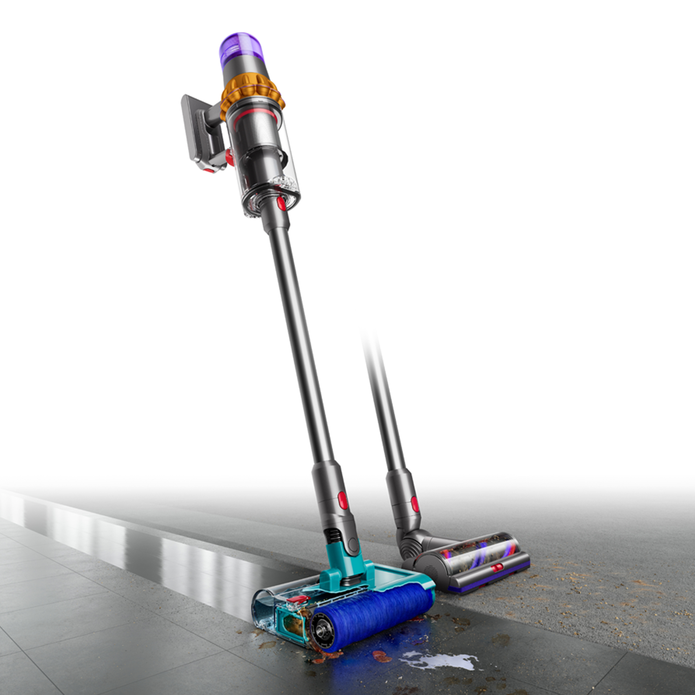 Voir la diapositive 3 : DYSON Aspirateur balai V15 SUBMARINE - Gris