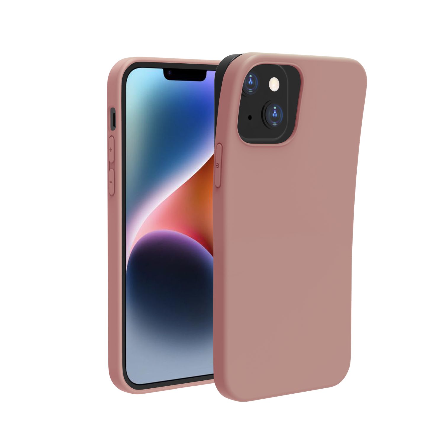 Voir la diapositive 2 : QILIVE Coque de protection XMAS pour iphone 13/14 - Couleur Aléatoire Gris, Rose, Vert ou Bleu