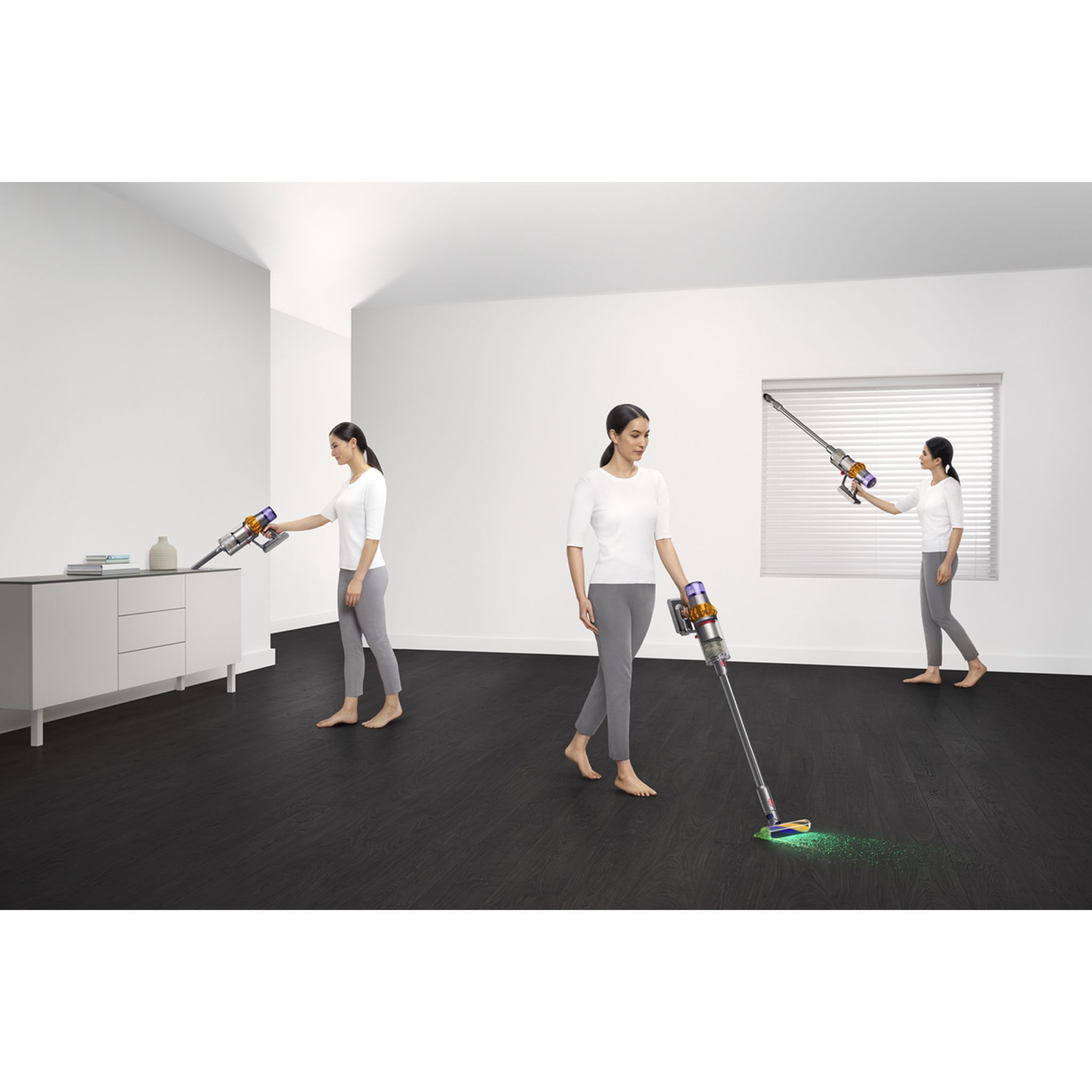 Voir la diapositive 5 : DYSON Aspirateur balai V15 DETECT ABSOLUTE - Gris