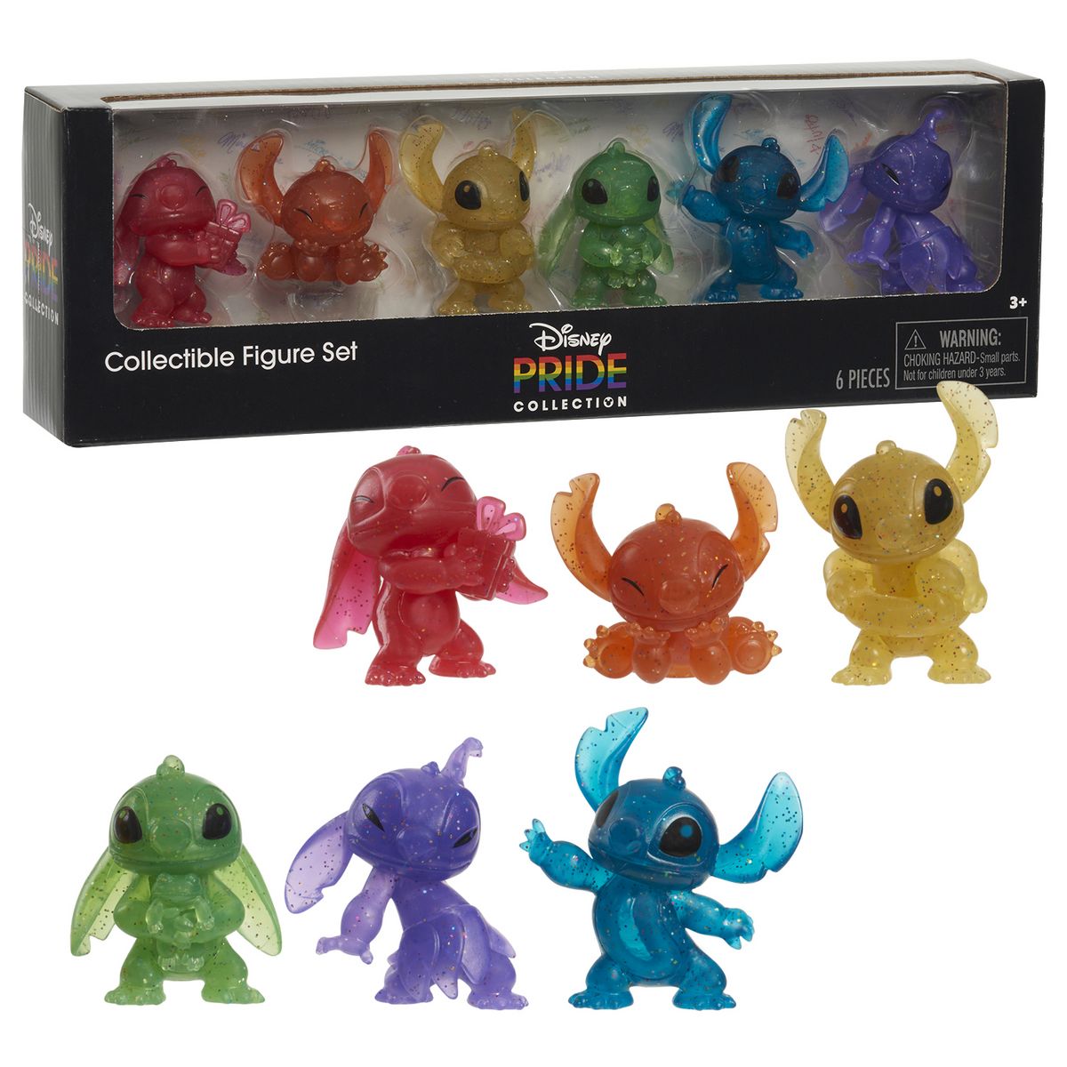 GP TOYS Coffret de 6 figurines arc en ciel Stitch