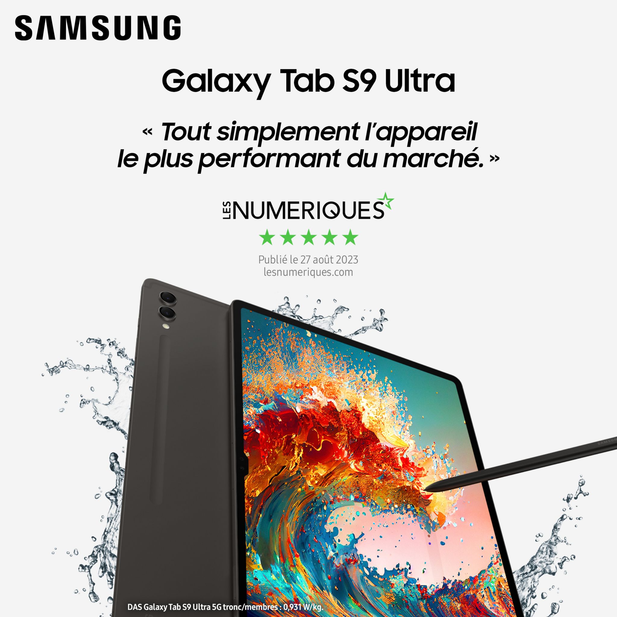 Voir la diapositive 2 : SAMSUNG Tablette tactile S9 Ultra avec Galaxy AI - 14.6 pouces -256 GO - Anthracite