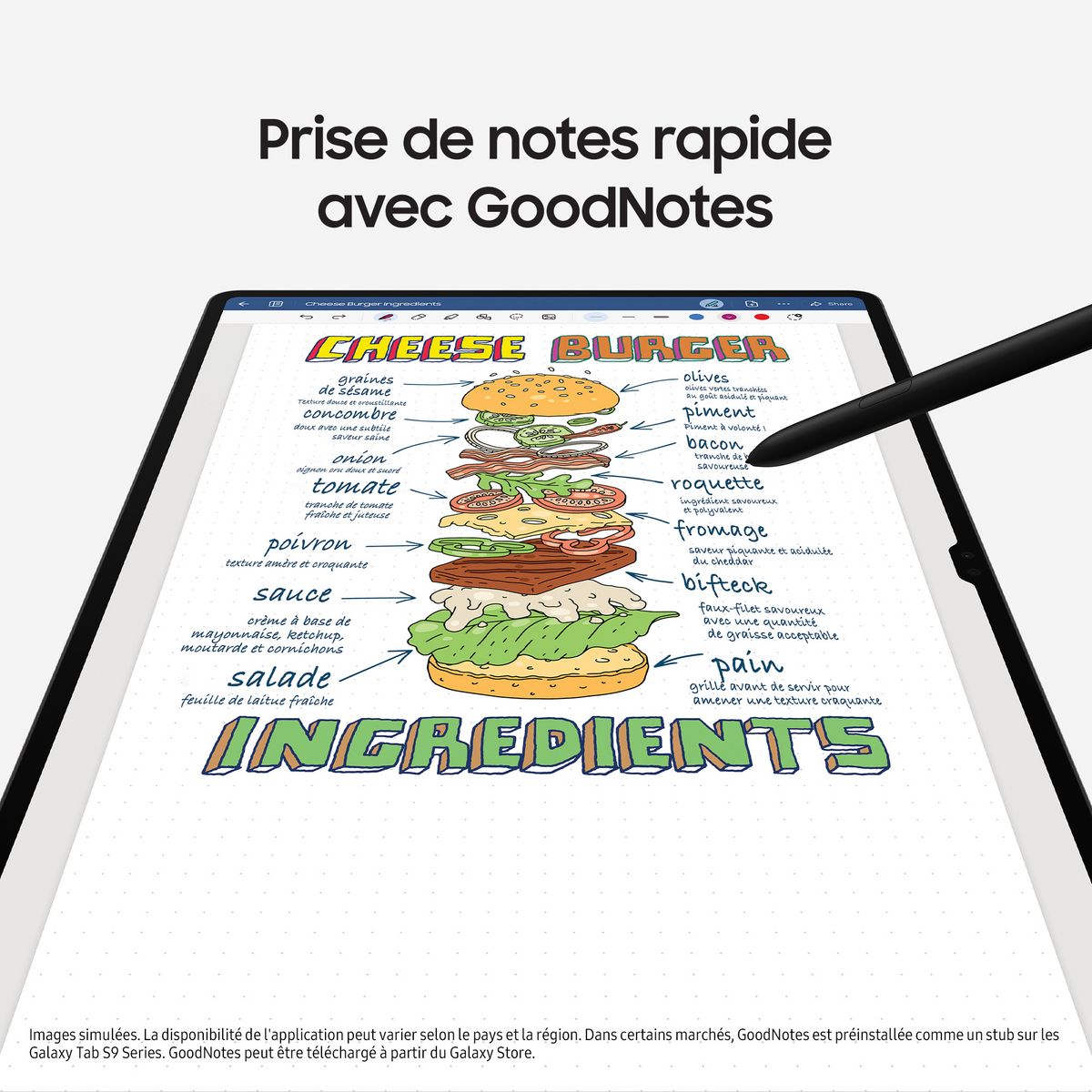 SAMSUNG Tablette tactile S9 Ultra avec Galaxy AI - 14.6 pouces -256 GO - Anthracite