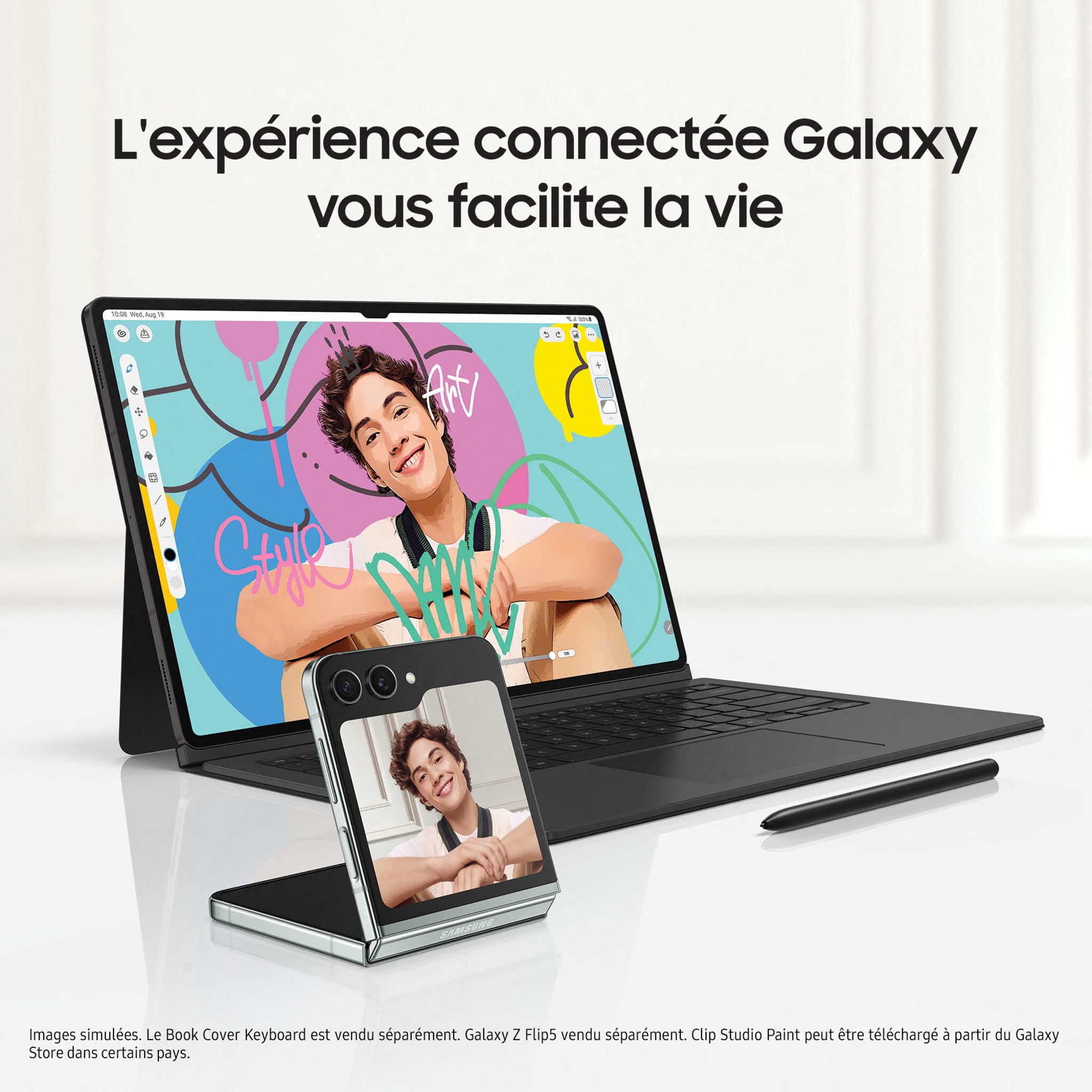 Voir la diapositive 9 : SAMSUNG Tablette tactile S9 Ultra avec Galaxy AI - 14.6 pouces -256 GO - Anthracite