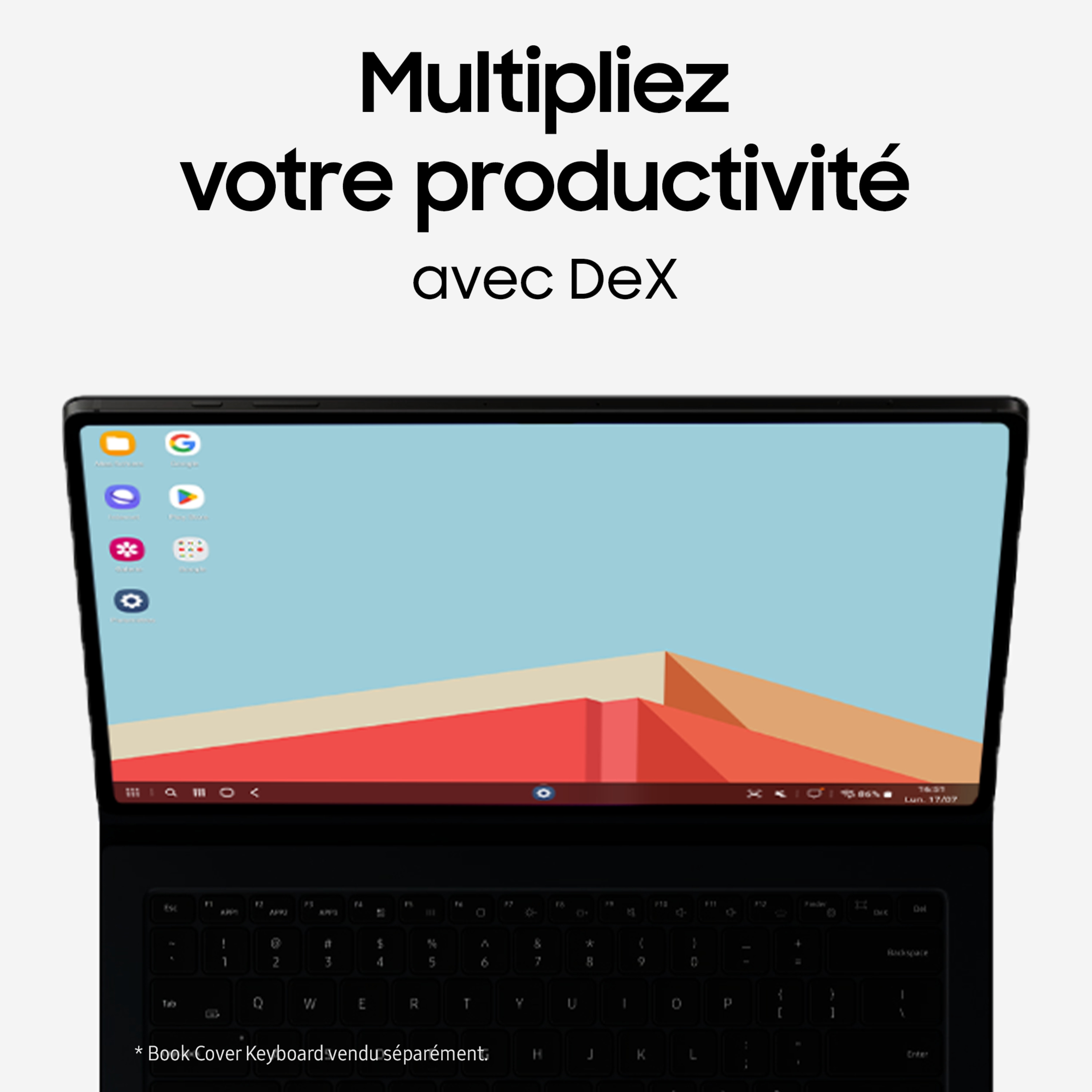 Voir la diapositive 12 : SAMSUNG Tablette tactile S9+ avec Galaxy AI - 12.4 pouces - 256 GO - Anthracite