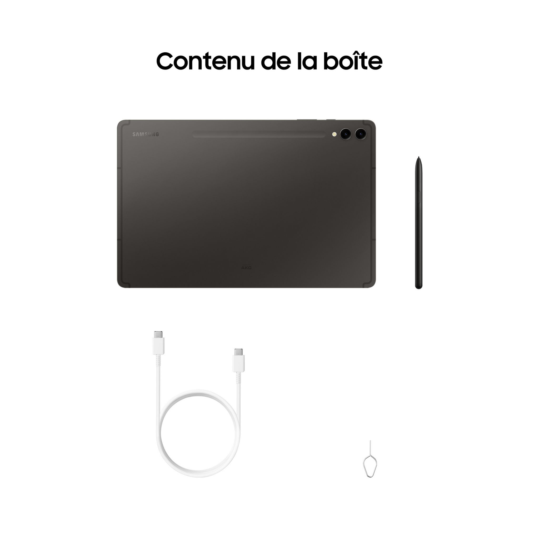 Voir la diapositive 8 : SAMSUNG Tablette tactile S9+ avec Galaxy AI - 12.4 pouces - 256 GO - Anthracite
