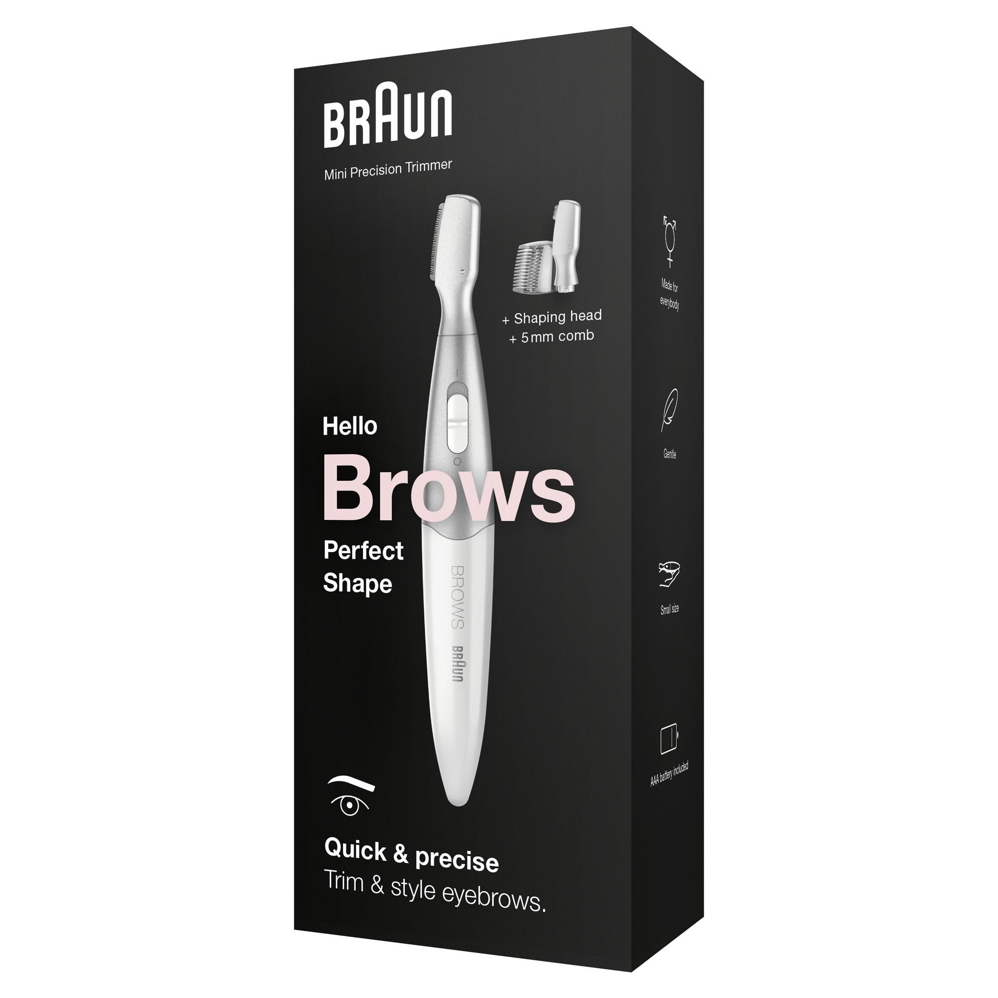 Voir la diapositive 3 : BRAUN Tondeuse bikini FG1106 - Blanc