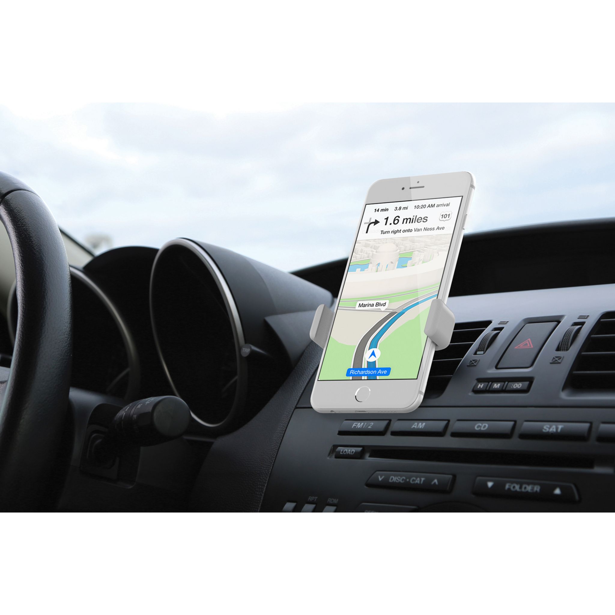 Voir la diapositive 2 : KENU Support grille voiture Airframe + - Noir