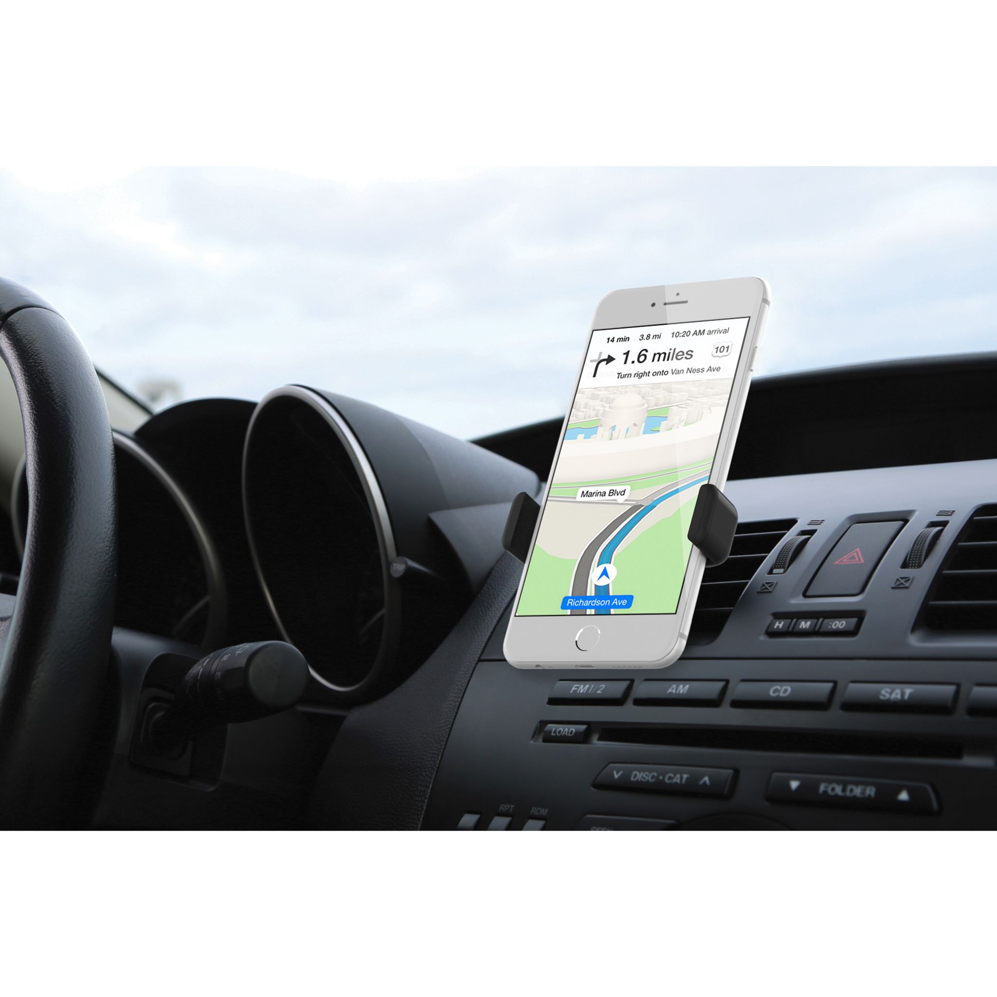 Voir la diapositive 3 : KENU Support grille voiture Airframe + - Noir