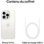 APPLE iPhone 15 Pro 256 Go - Titane Blanc