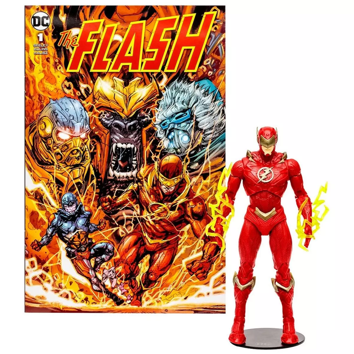 LANSAY Figurine DC Comics The Flash 18 cm + Comic Book page Punchers pas  cher 