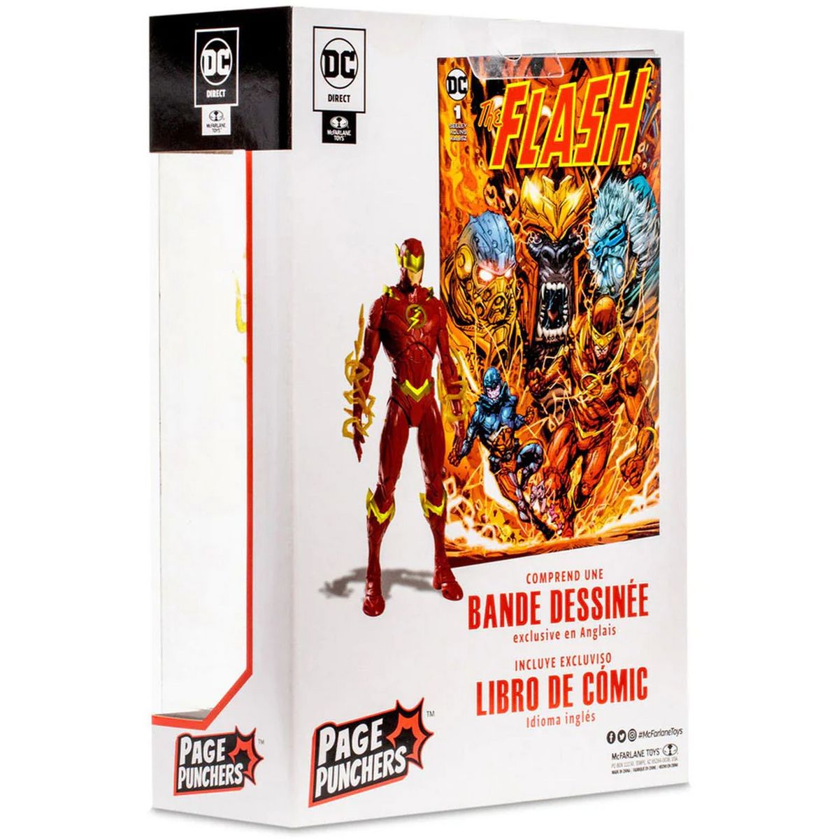 Figurine DC Comics The Flash 18 cm + Comic Book page Punchers