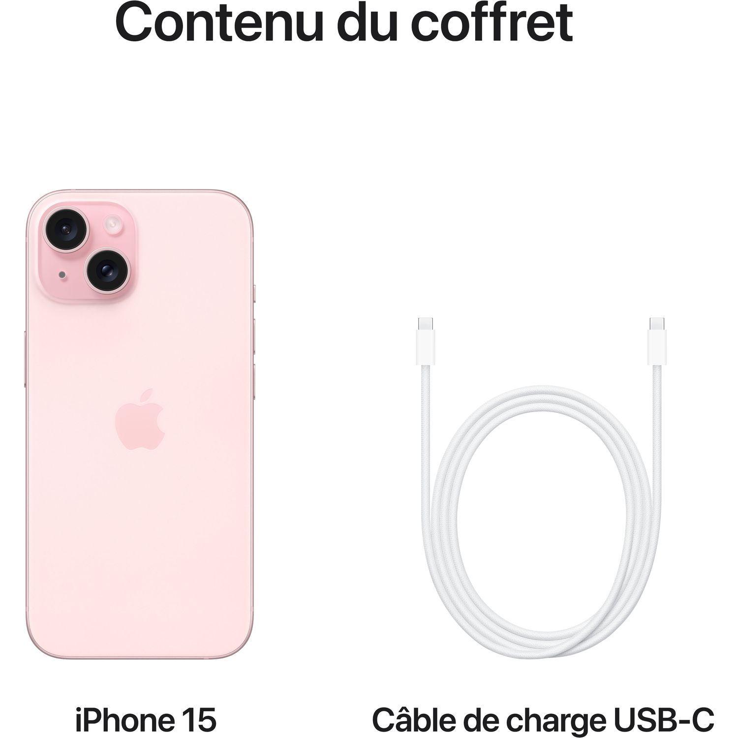 Voir la diapositive 5 : APPLE iPhone 15 128 Go - Rose