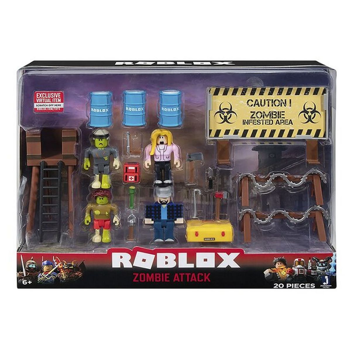 JAZWARES Coffret Roblox : L'attaque des zombies