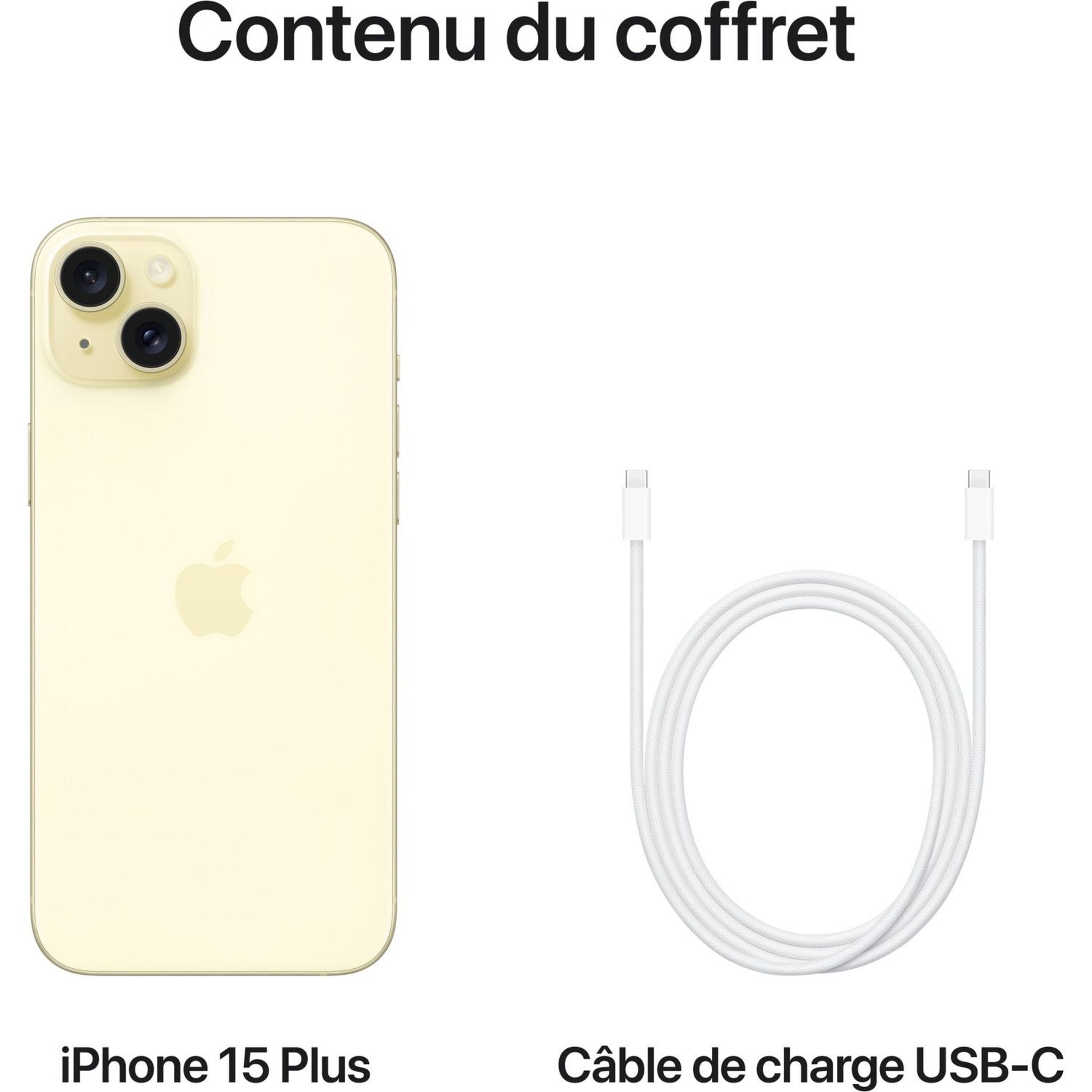 Voir la diapositive 5 : APPLE iPhone 15 128 Go - Jaune