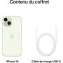 Voir la diapositive 5 : APPLE iPhone 15 256 Go - Vert