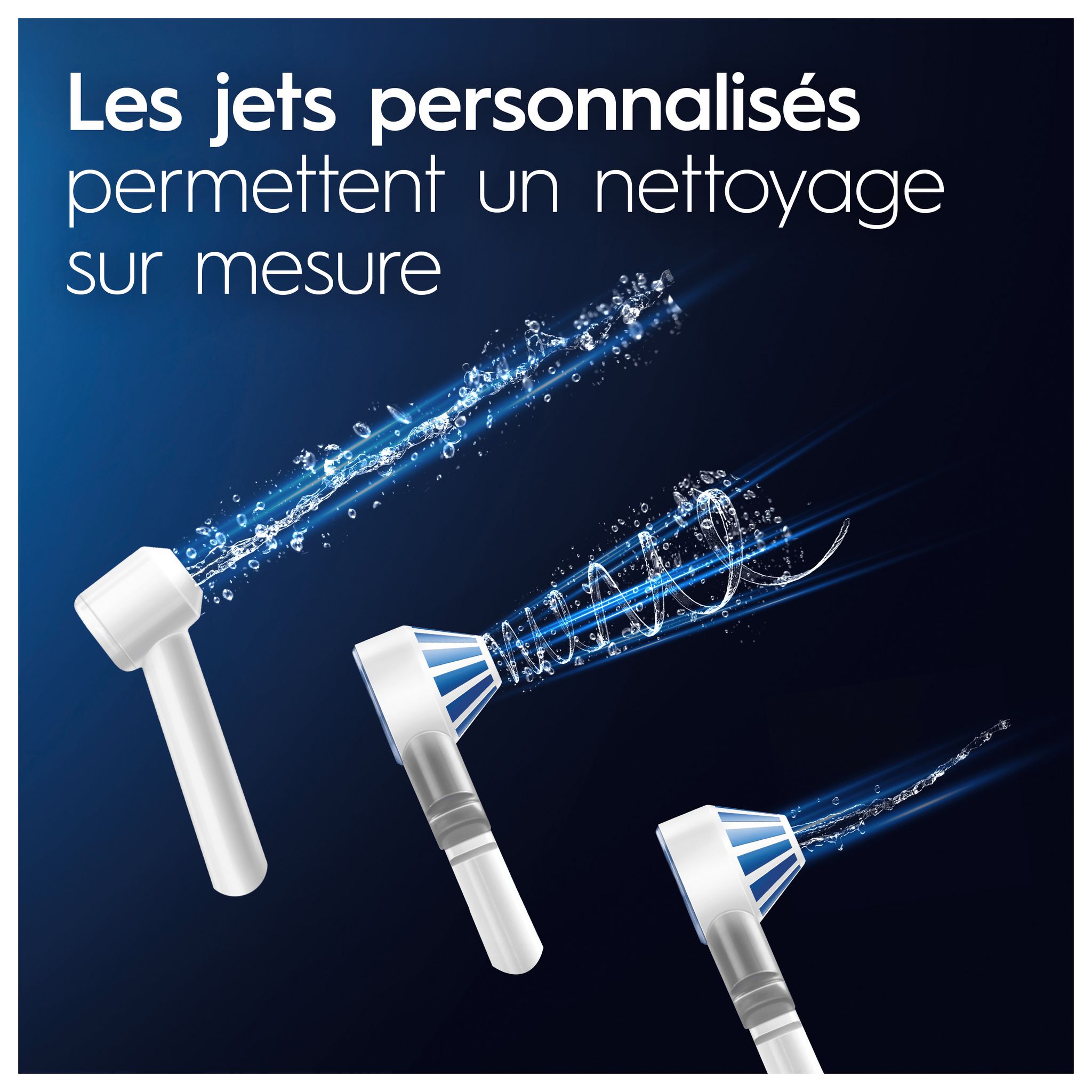 Voir la diapositive 5 : ORAL-B Combiné dentaire Oxyjet + PRO1 - Blanc
