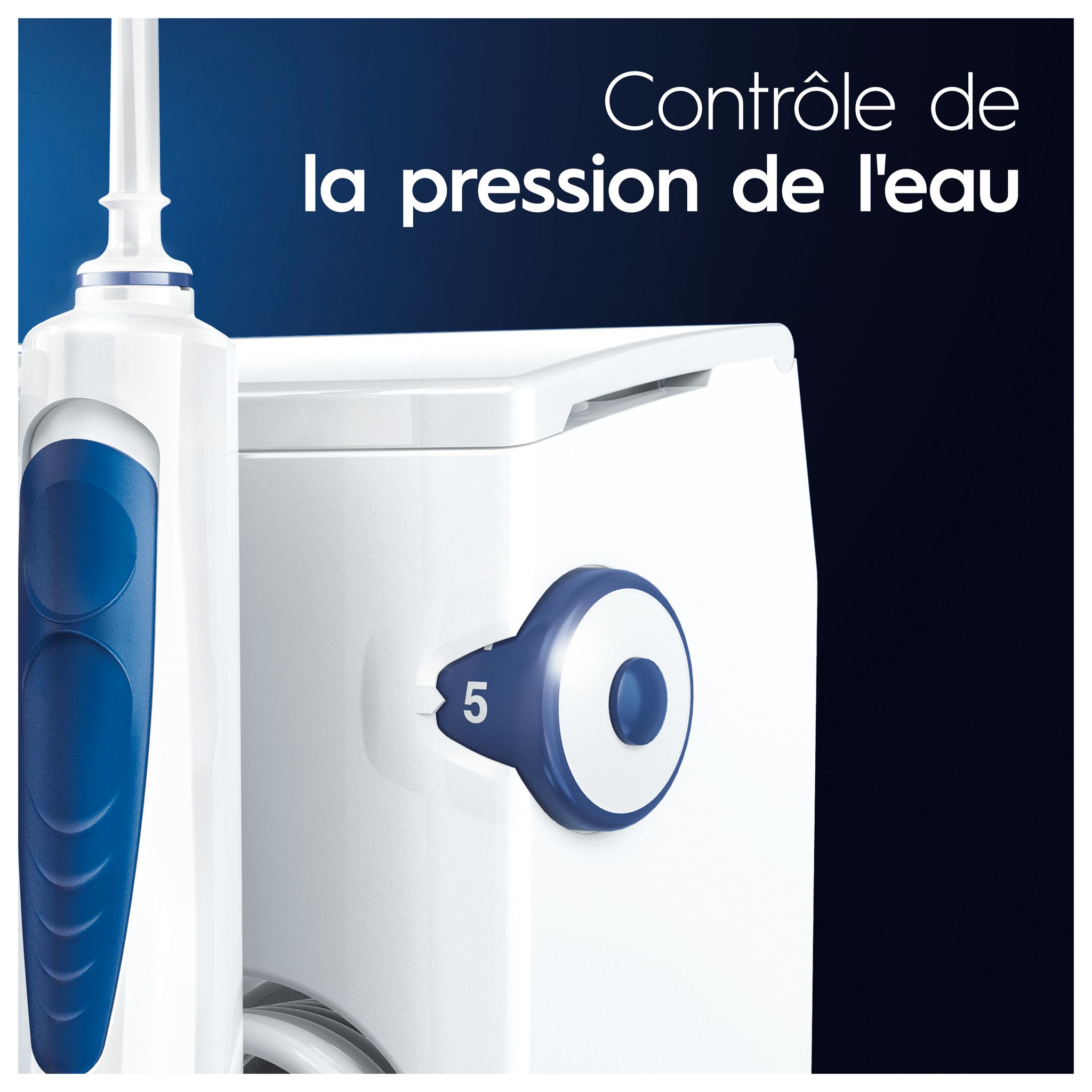 Voir la diapositive 6 : ORAL-B Combiné dentaire Oxyjet + PRO1 - Blanc