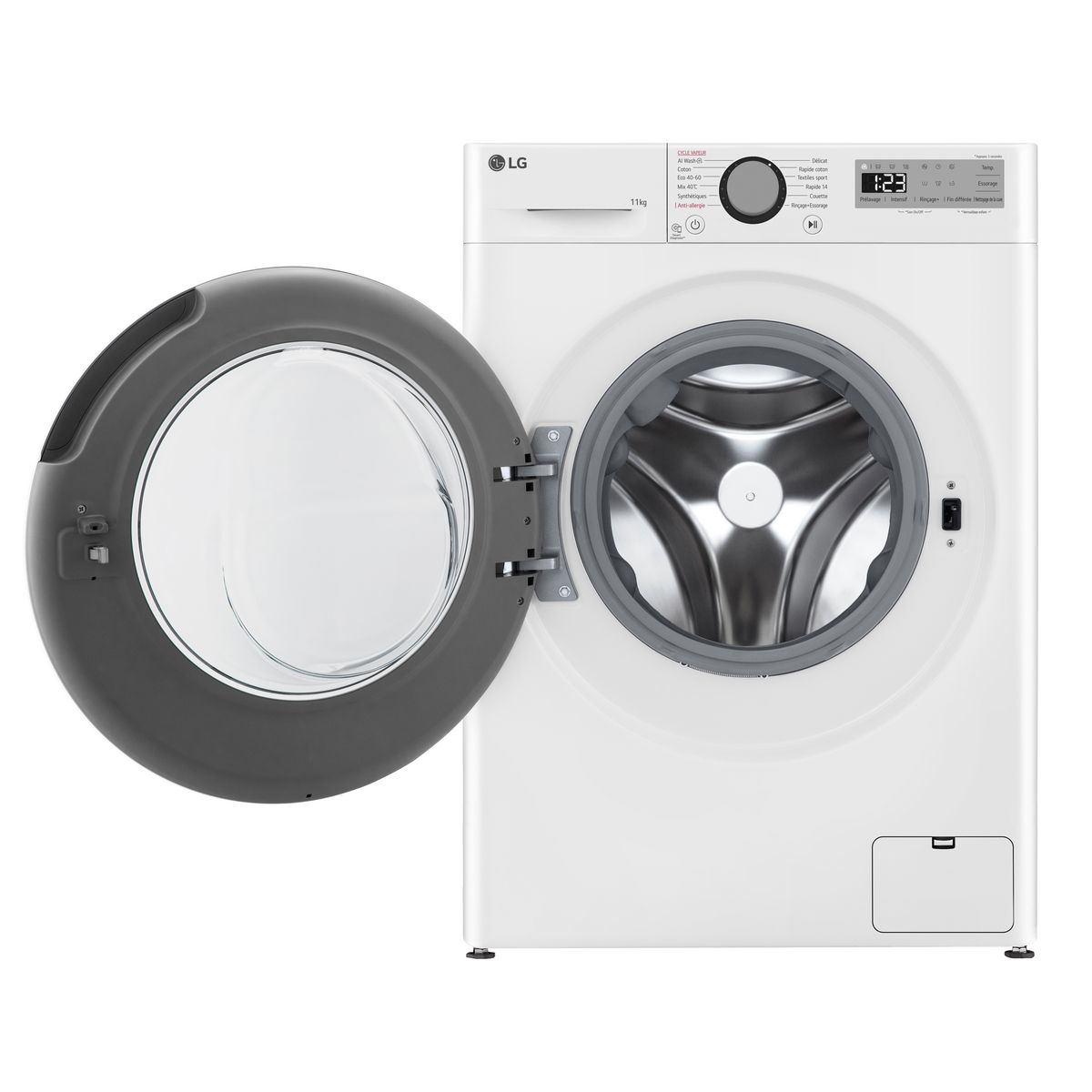 LG Lave linge hublot à induction F14R15WHS, 11 Kg, 1400 T/min, A