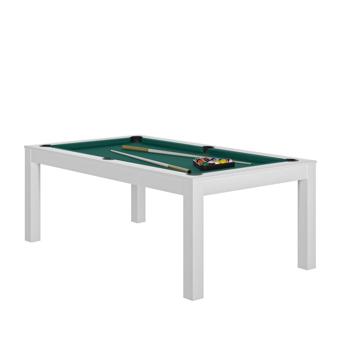 RENE PIERRE Billard Charme blanc Tapis vert