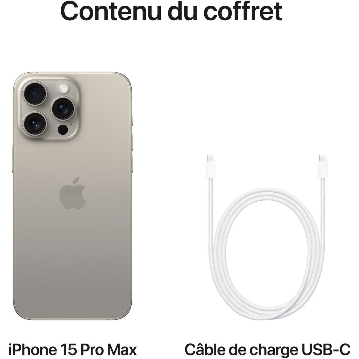 APPLE iPhone 15 Pro Max 256 Go - Titane Naturel
