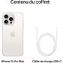 Voir la diapositive 5 : APPLE iPhone 15 Pro Max 256 Go - Titane Blanc