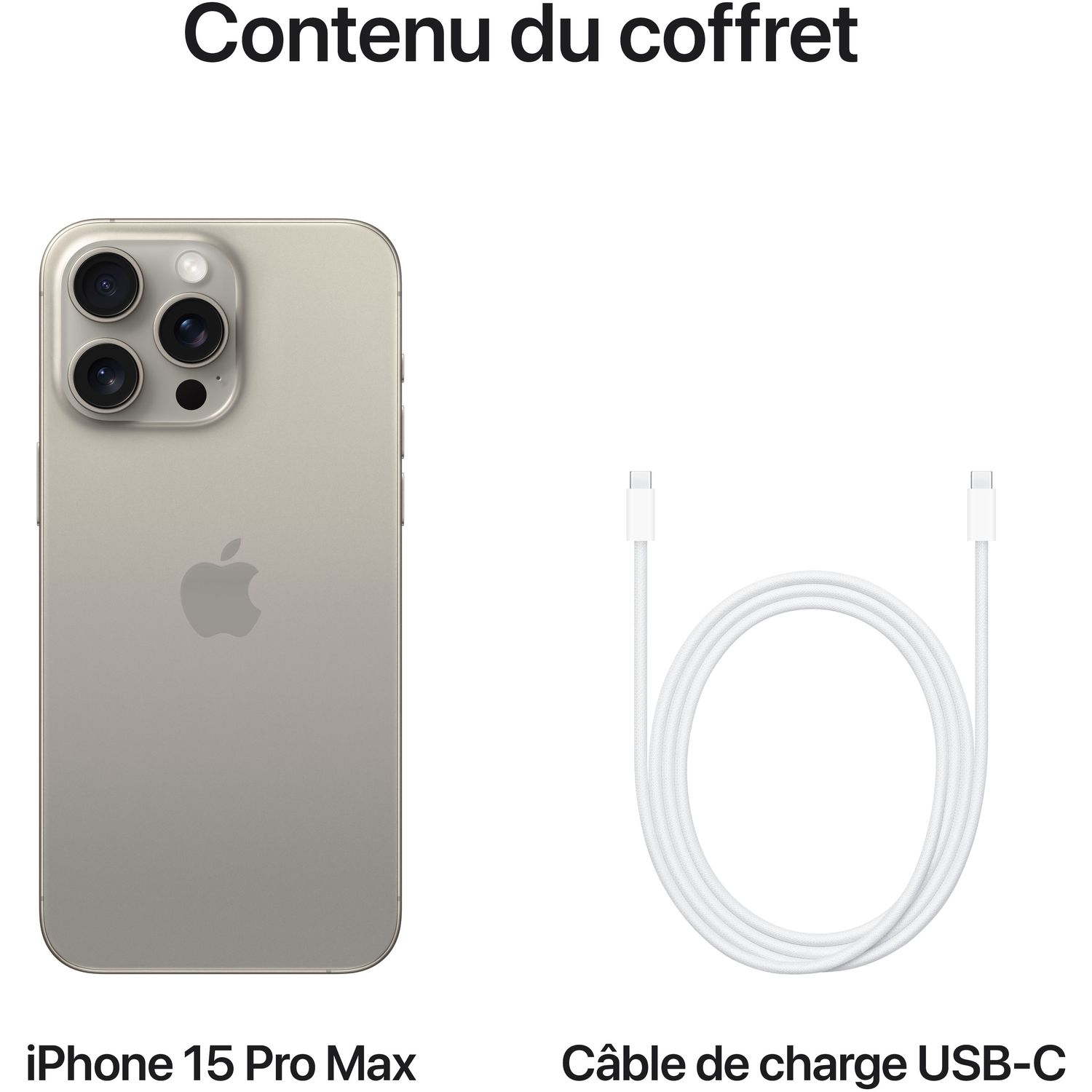 Voir la diapositive 5 : APPLE iPhone 15 Pro Max 1To - Titane Naturel
