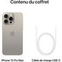 Voir la diapositive 5 : APPLE iPhone 15 Pro Max 1To - Titane Naturel