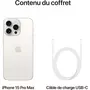 APPLE iPhone 15 Pro Max 512 Go - Titane Blanc