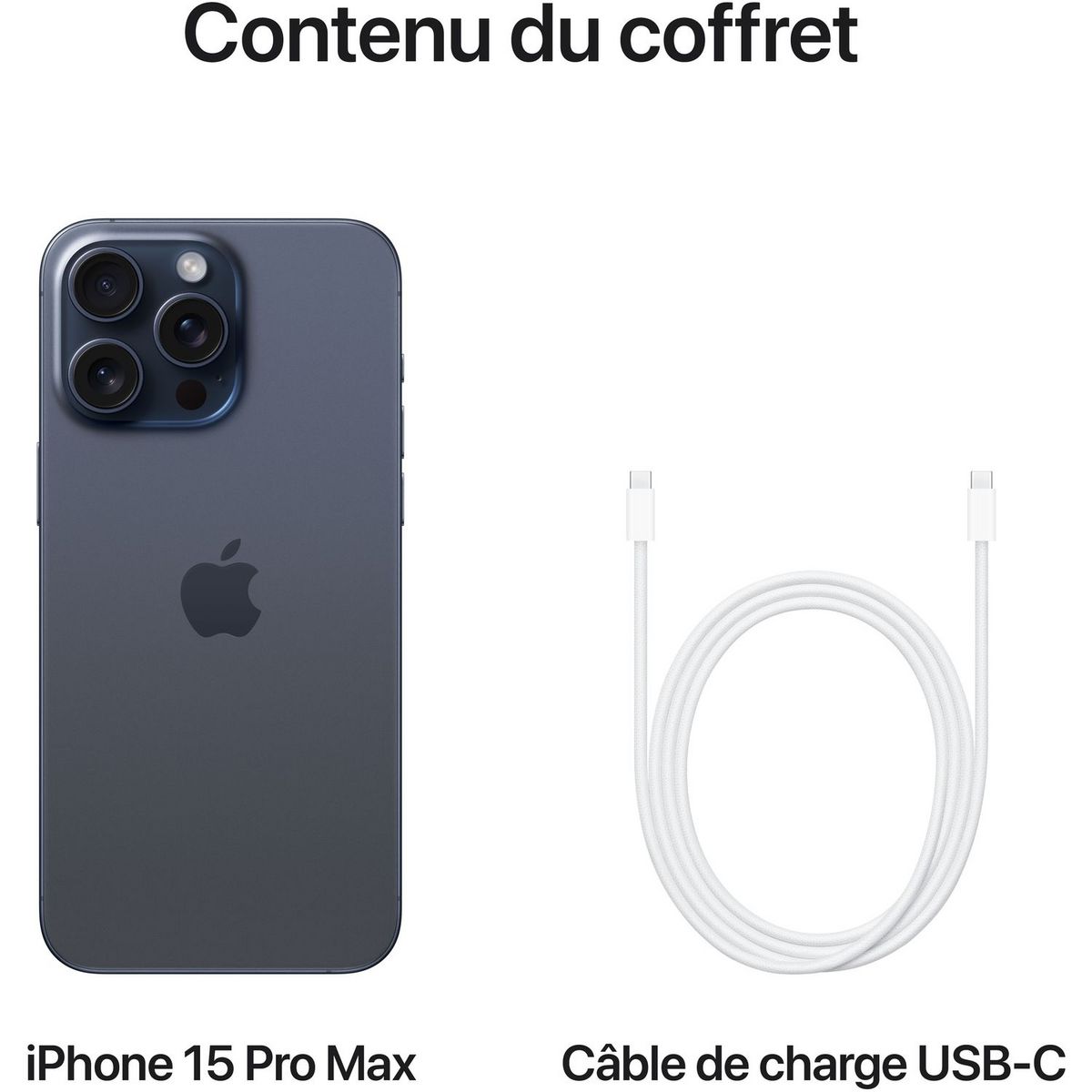APPLE iPhone 15 Pro Max 1To - Titane Bleu