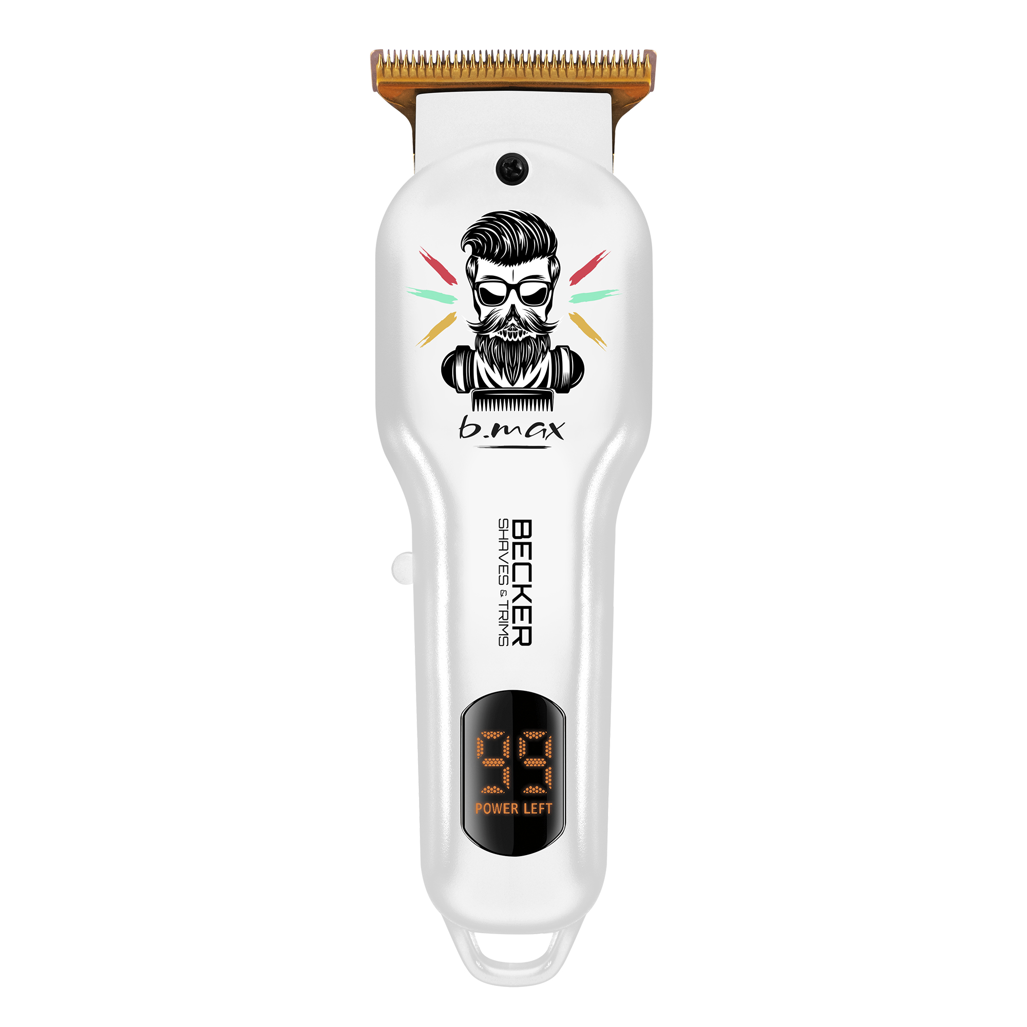 Voir la diapositive 2 : BECKER SHAVES & TRIMS Tondeuse sans fil B MAX - Blanc