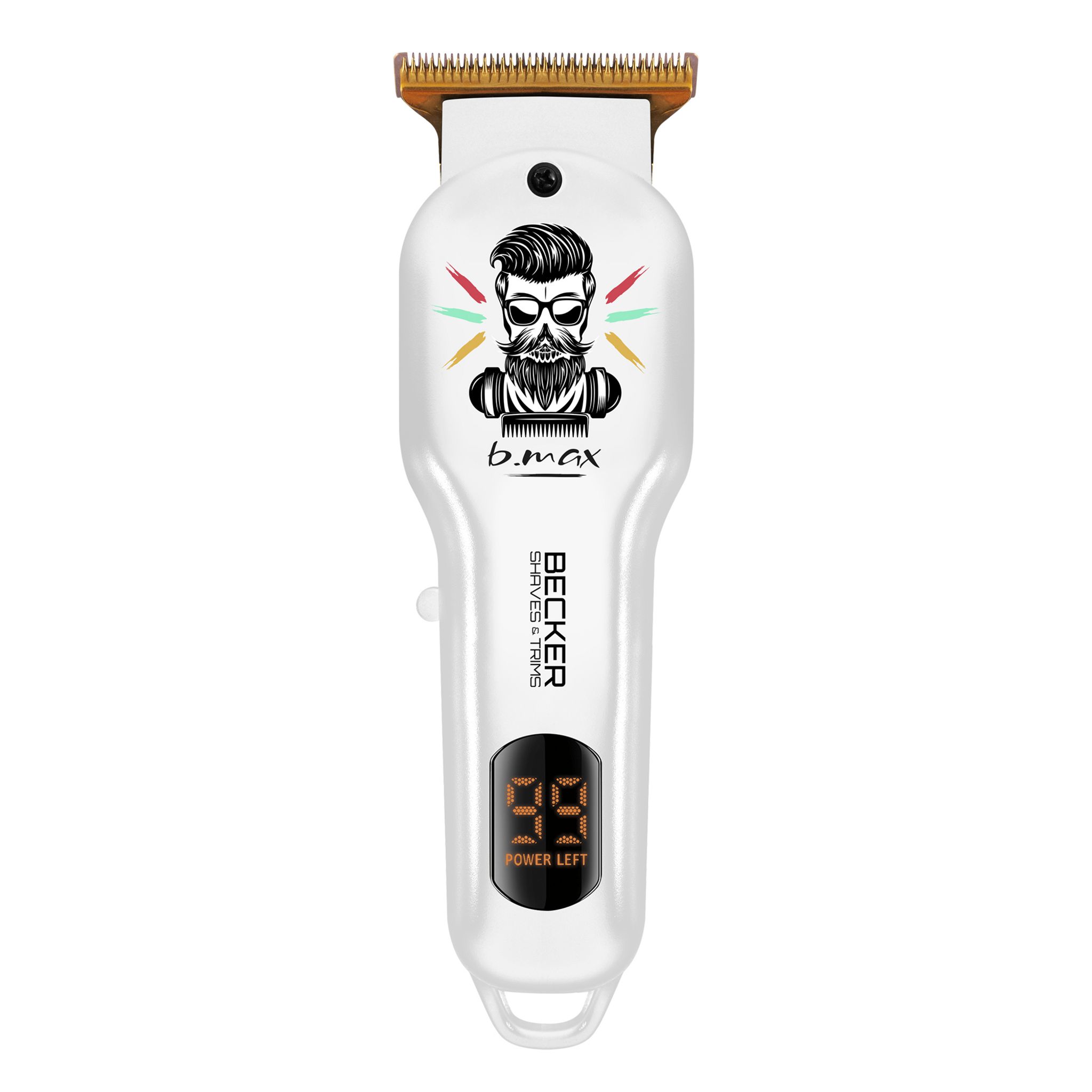 Voir la diapositive 2 : BECKER SHAVES & TRIMS Tondeuse sans fil B MAX - Blanc