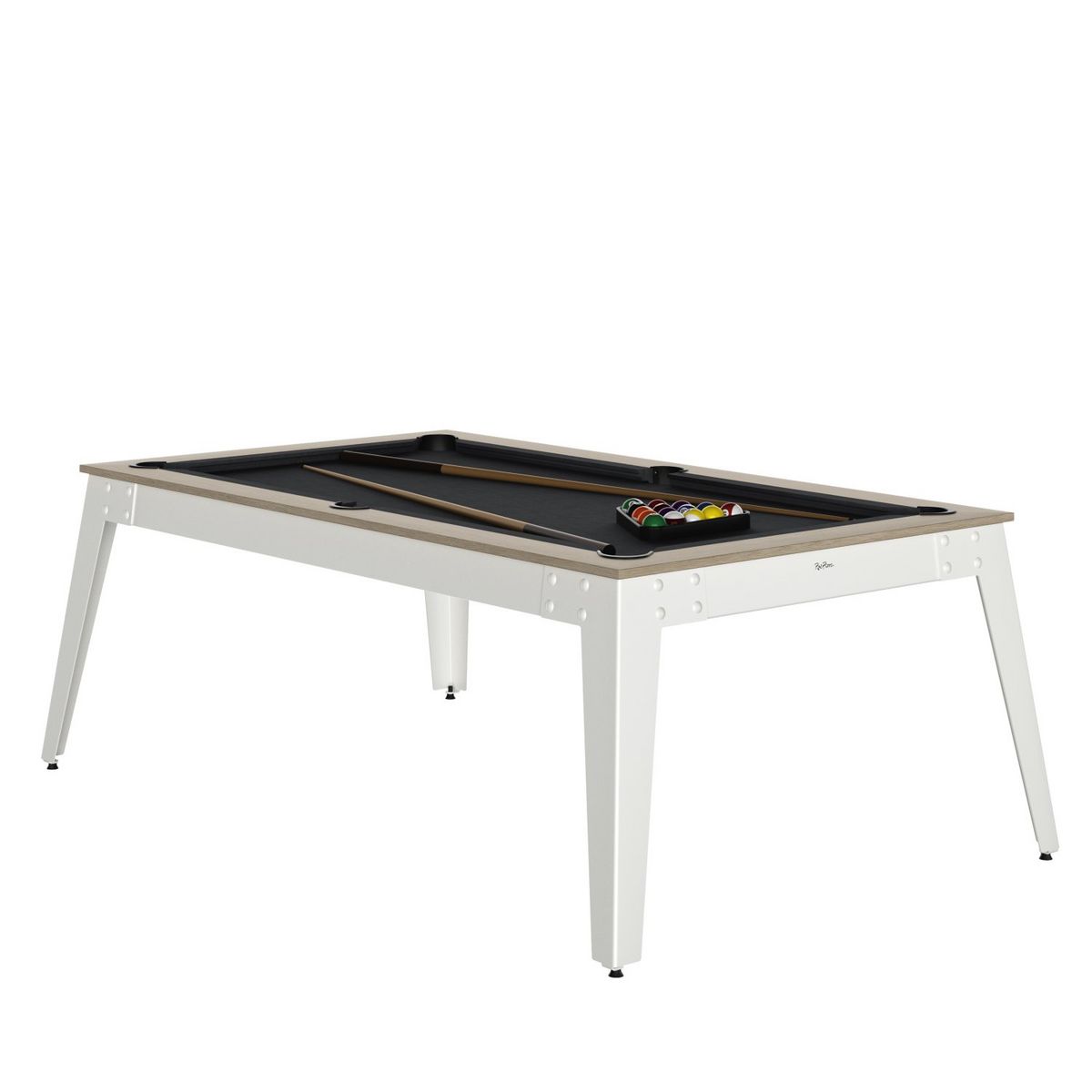 RENE PIERRE Billard STEEL Oslo Tapis Slate - Blanc