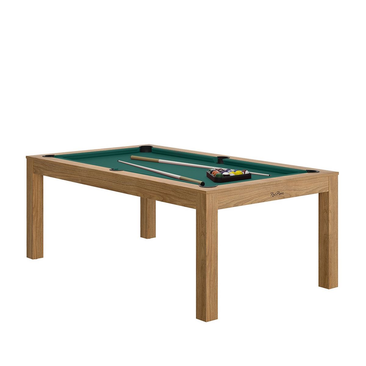 RENE PIERRE Billard Charme Noyer Tapis vert