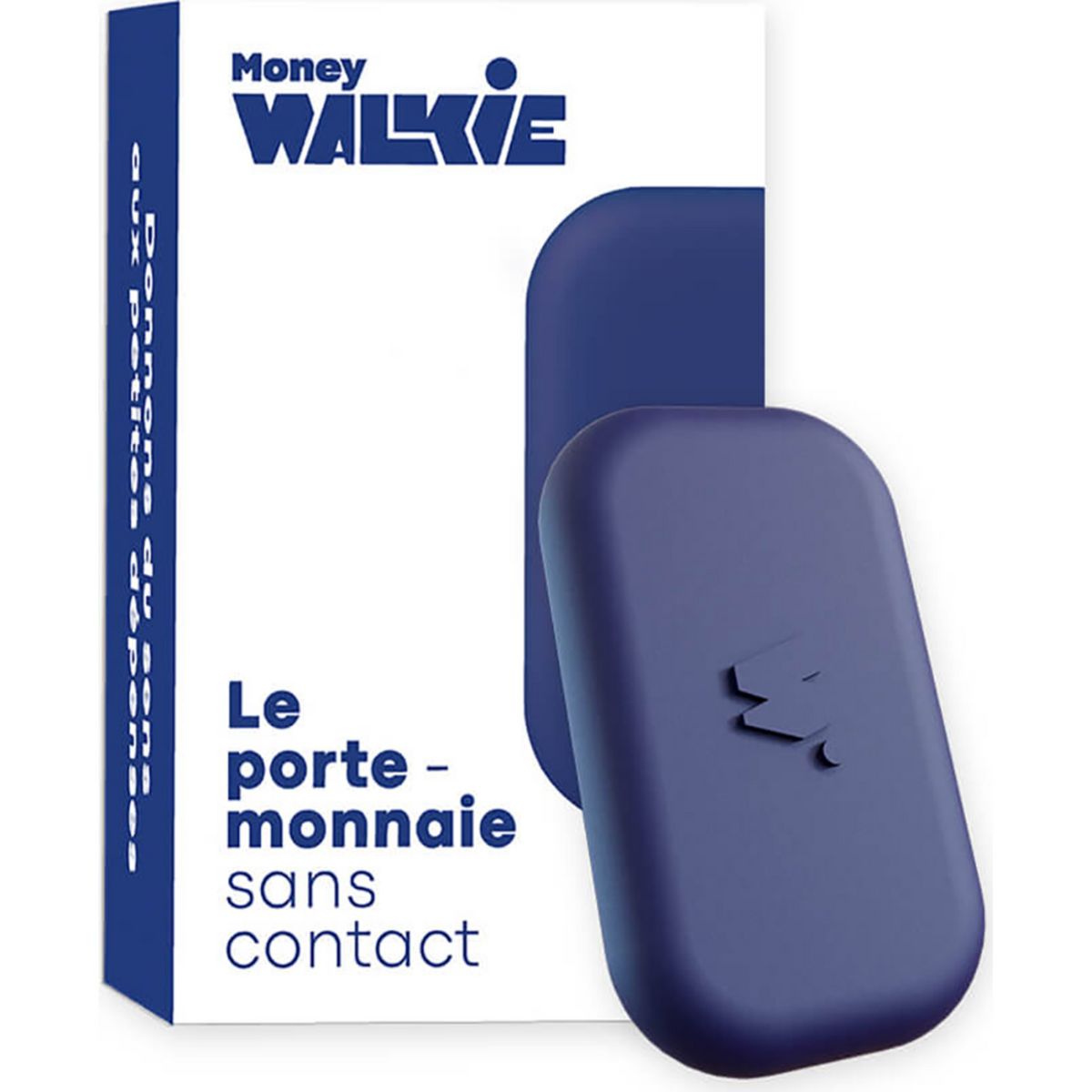 MONEY WALKIE Porte Monnaie sans contact POP - Bleu marine