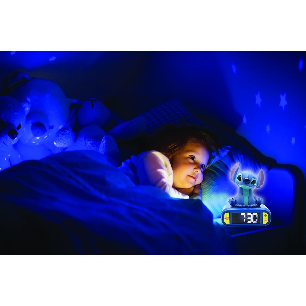 LEXIBOOK Réveil Stitch 3D