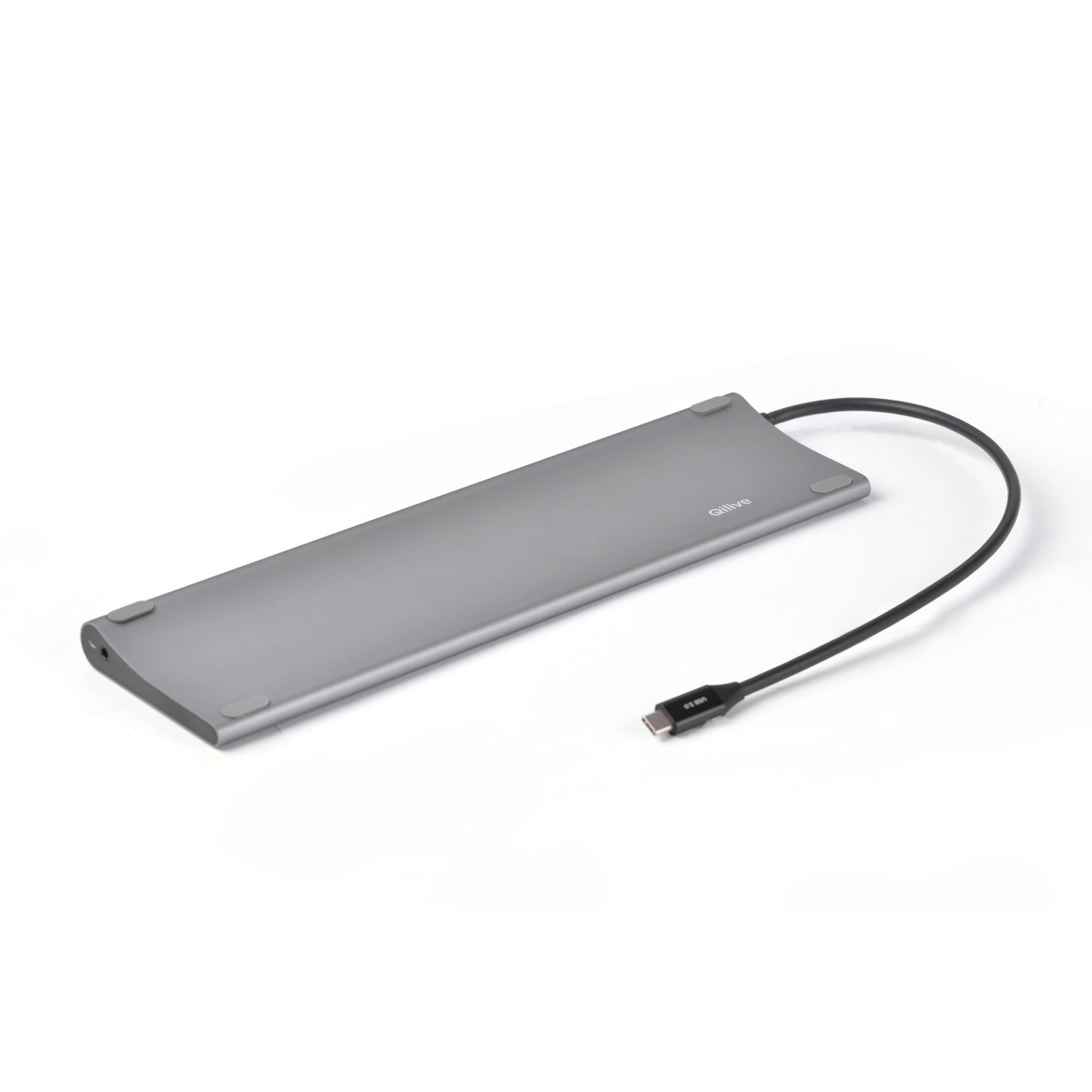 Voir la diapositive 2 : QILIVE Hub USB-C 10 en 1 Q.3439 - Gris