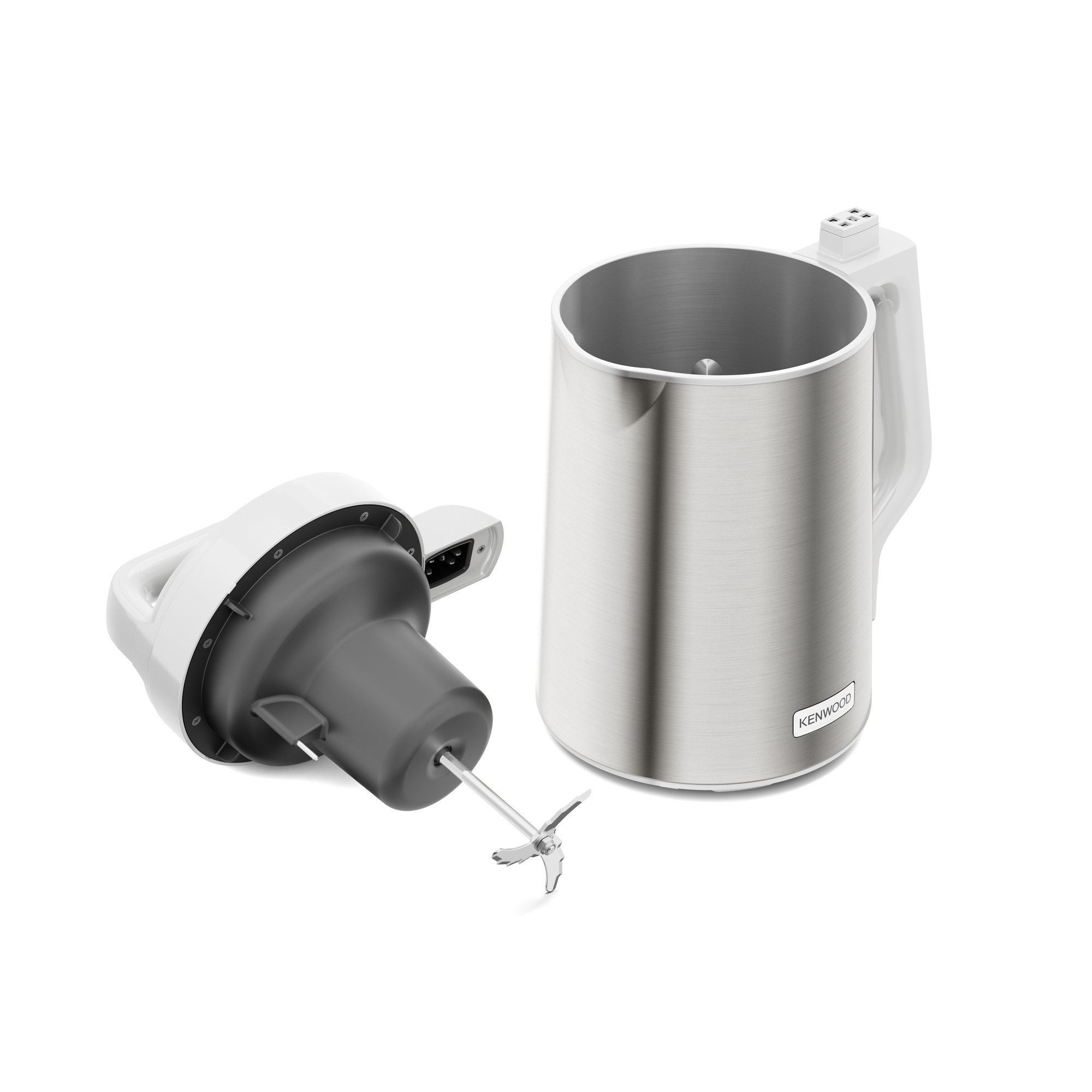 Voir la diapositive 2 : KENWOOD Blender chauffant CBL01.000BS - Silver