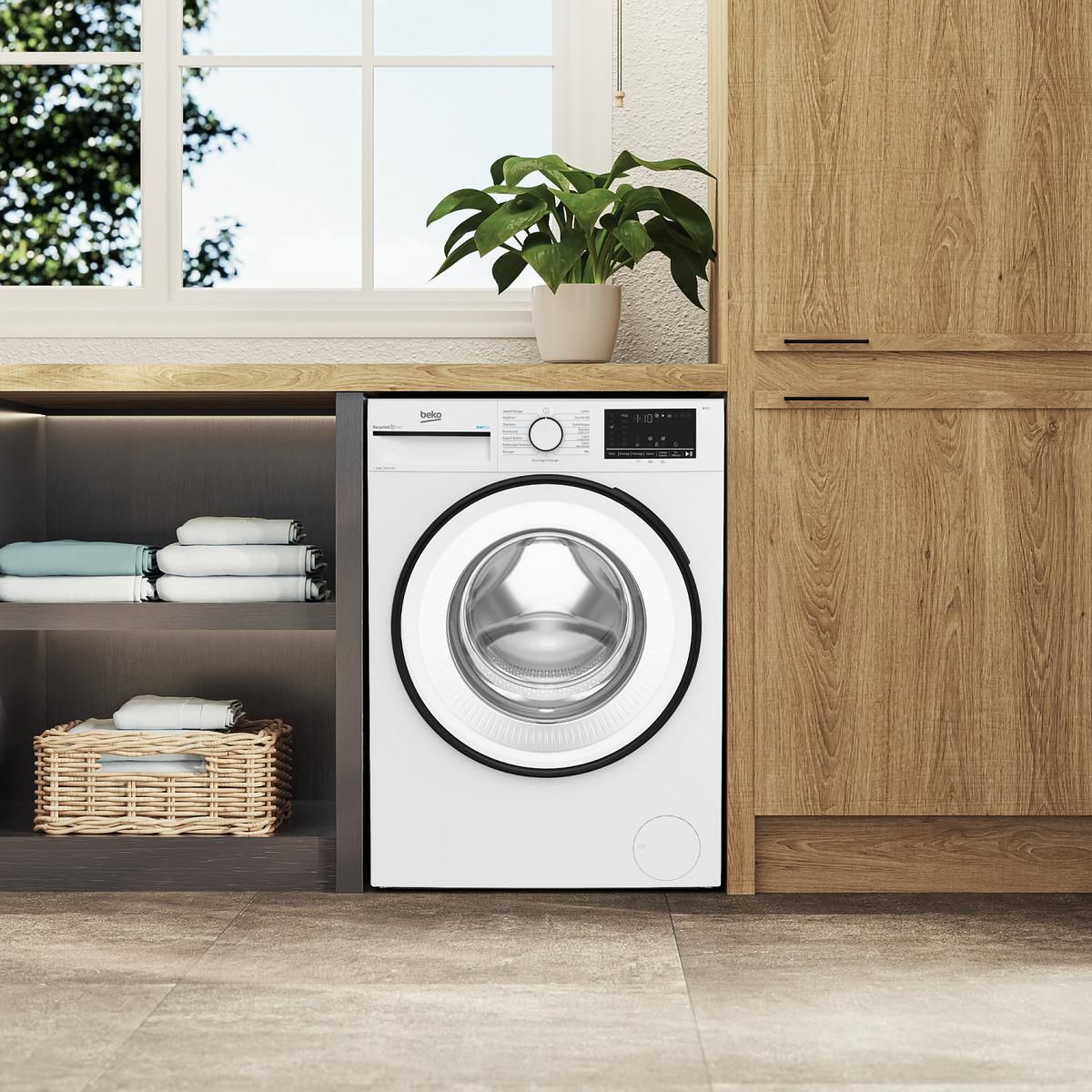 BEKO Lave linge hublot à induction B3WFT51140W, 11 kg, 1400 T/min, A