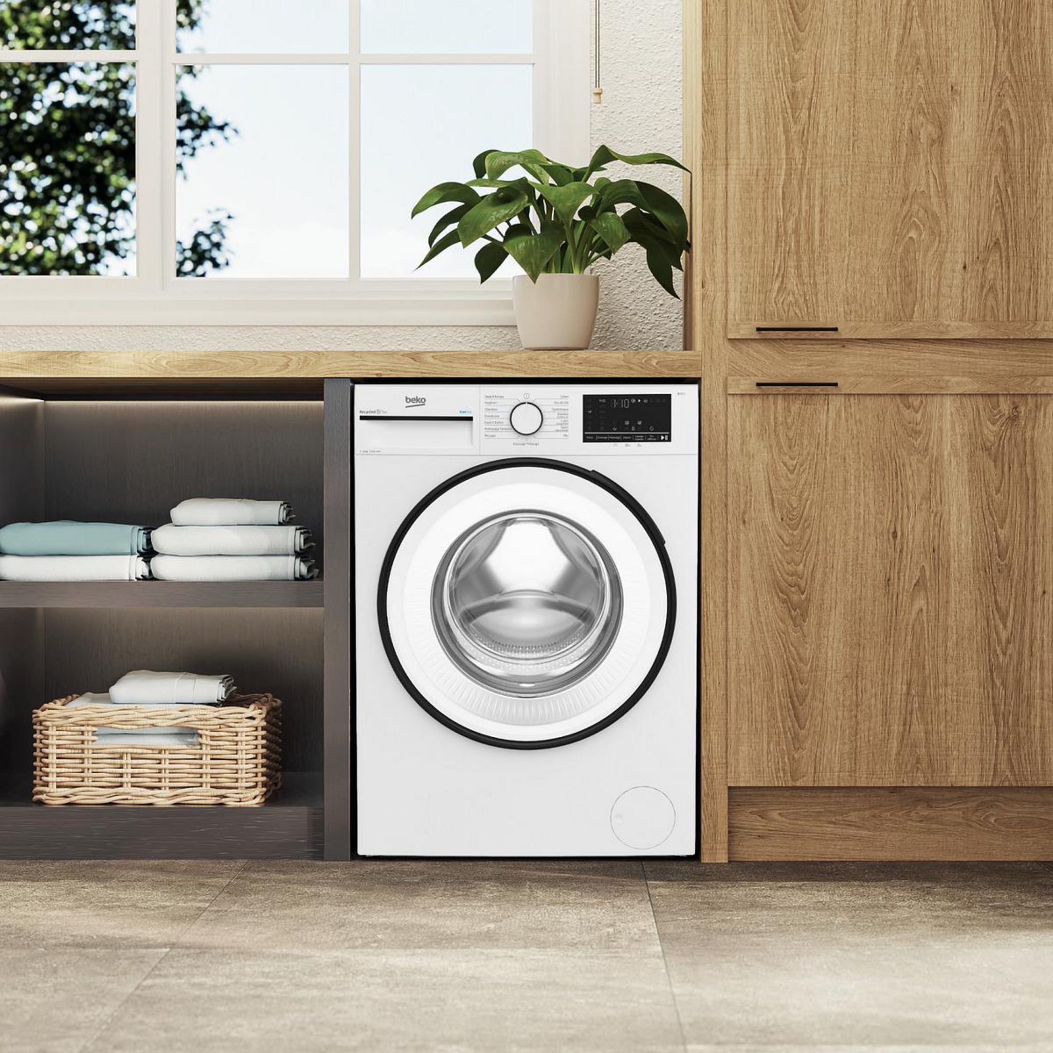 Voir la diapositive 6 : BEKO Lave linge hublot à induction B3WFT51140W, 11 kg, 1400 T/min, A